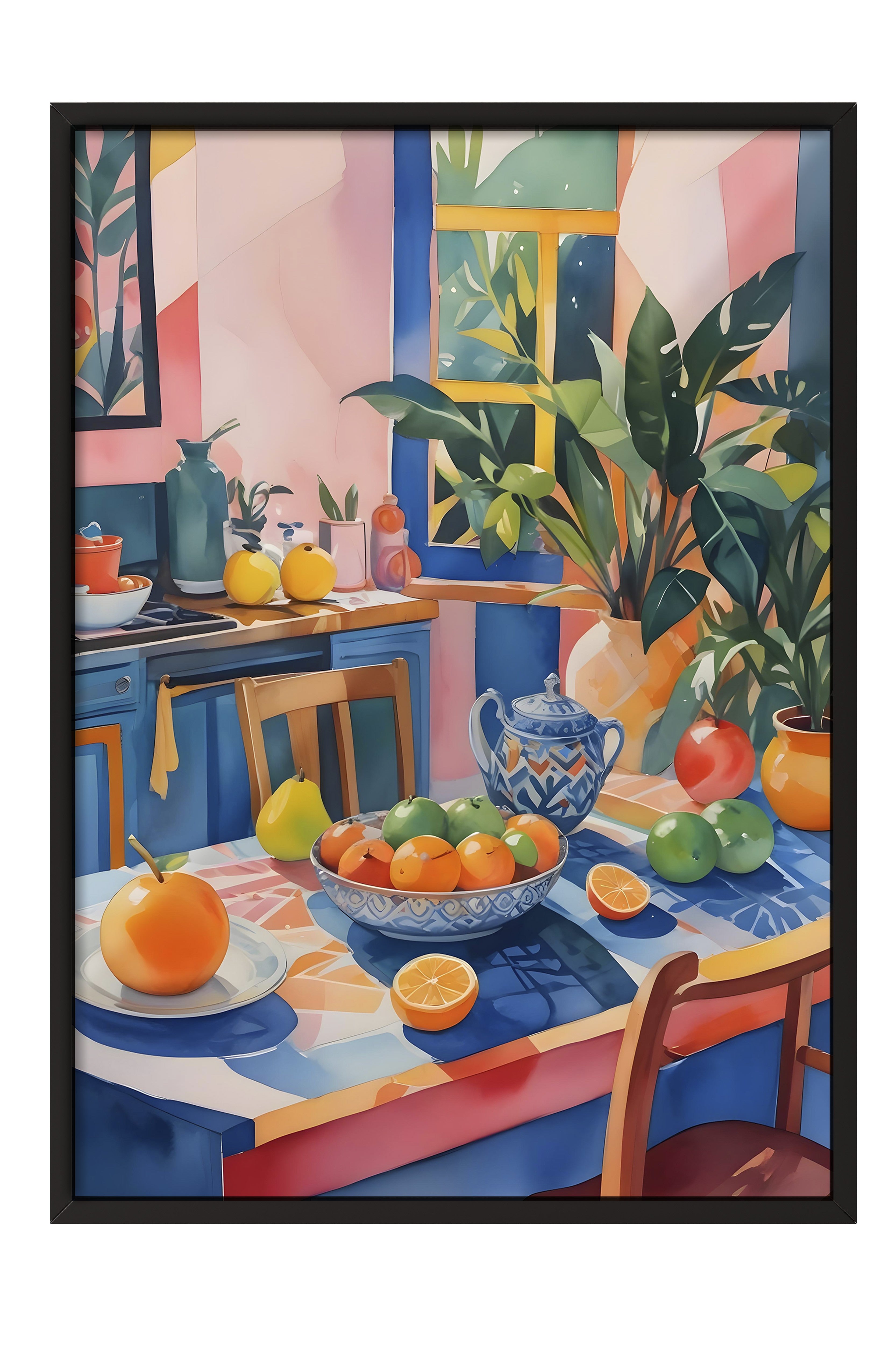 Siyah Çerçeveli Tablo, Kitsch Aesthetic, Comfort Serisi Poster ve  Duvar Tablosu, NO:108962