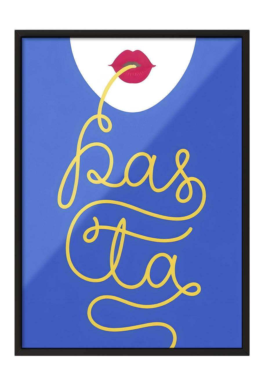 pasta Poster – Siyah Çerçeveli Tablo