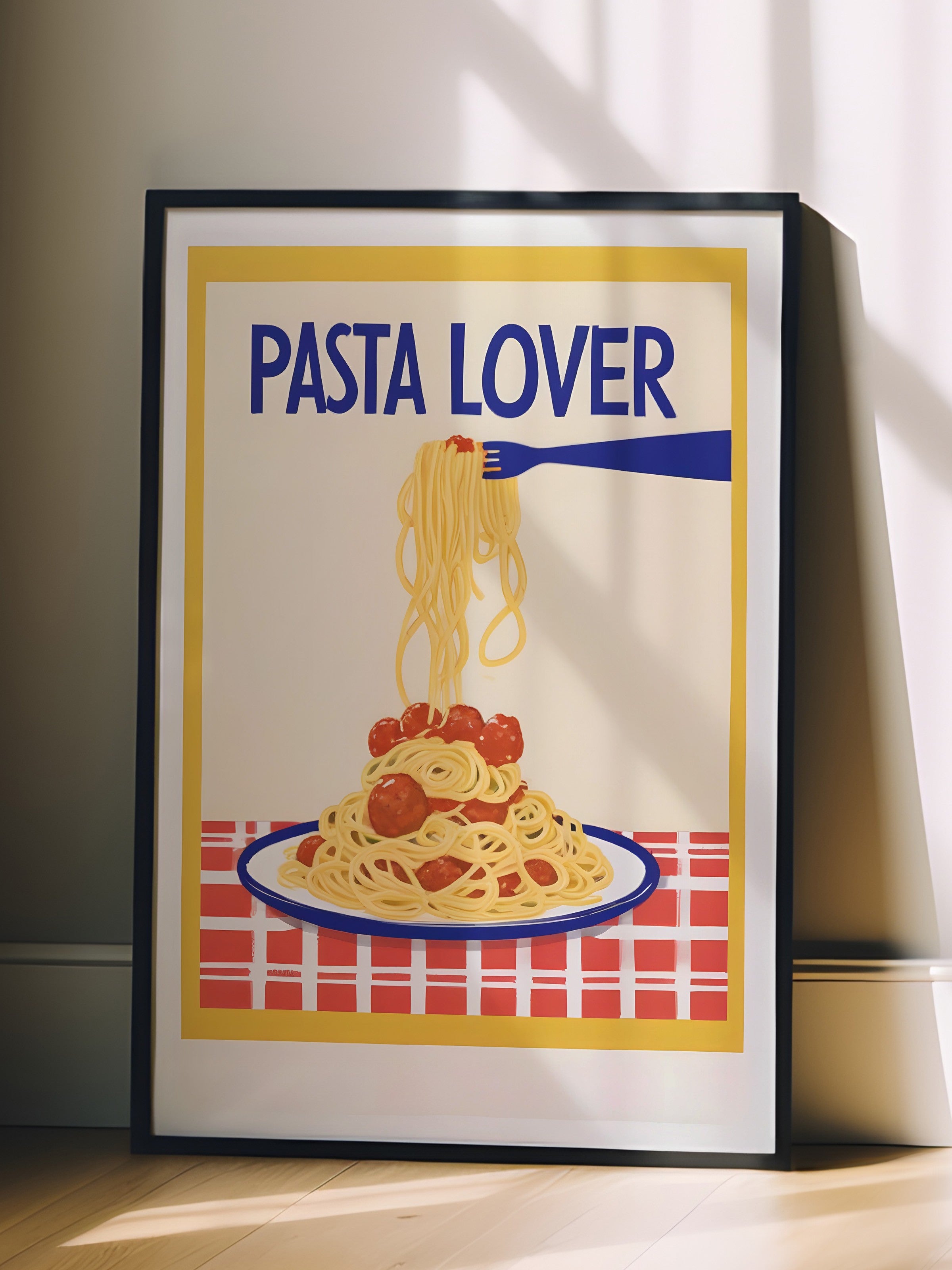 Siyah Çerçeveli Tablo, Pasta Lover, Comfort Serisi Mutfak Duvar Tablosu, NO:109068