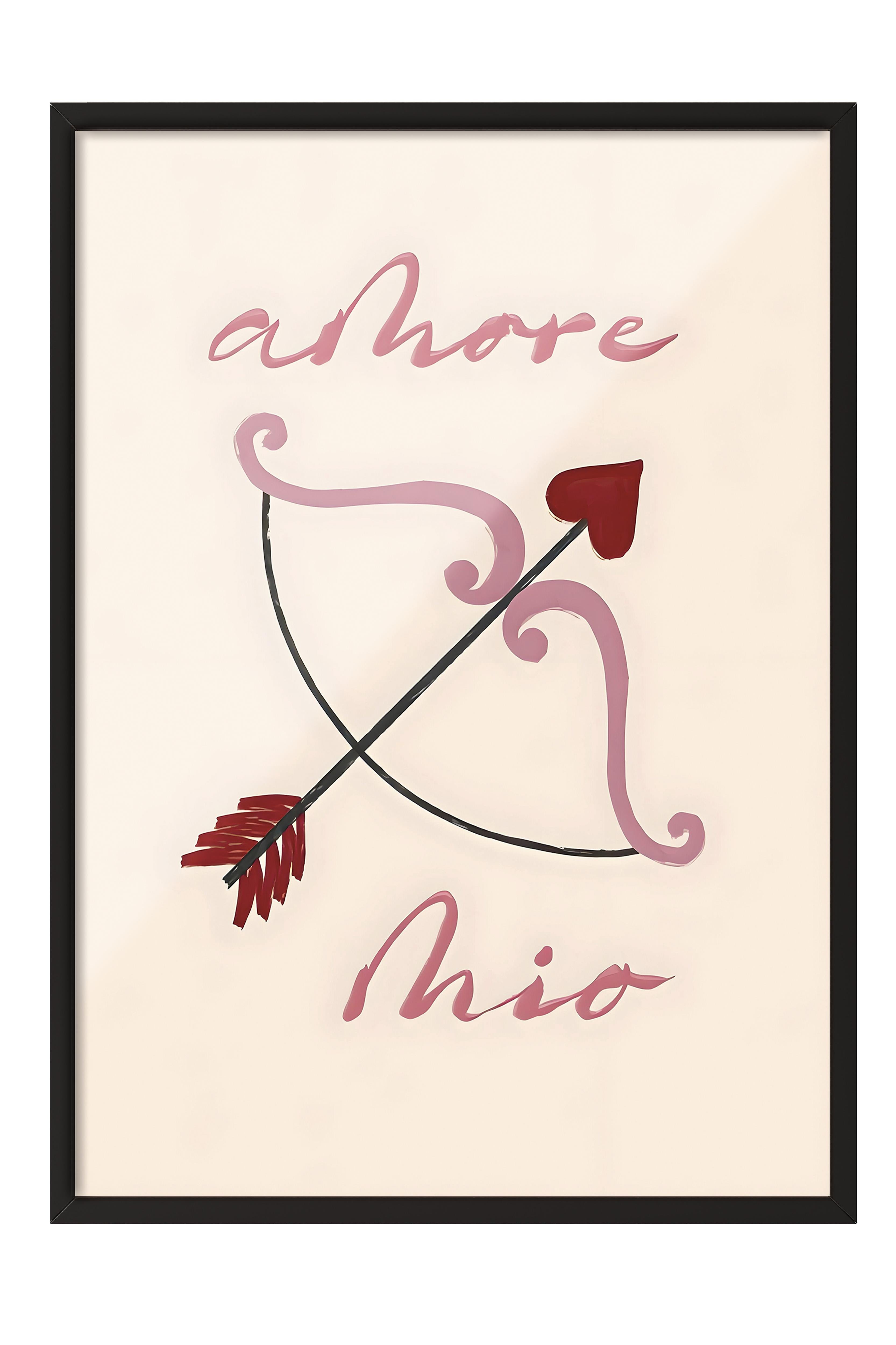 Siyah Çerçeveli Tablo, Poster ve Çerçeve Seti, Amore Mio Comfort Serisi NO:108612