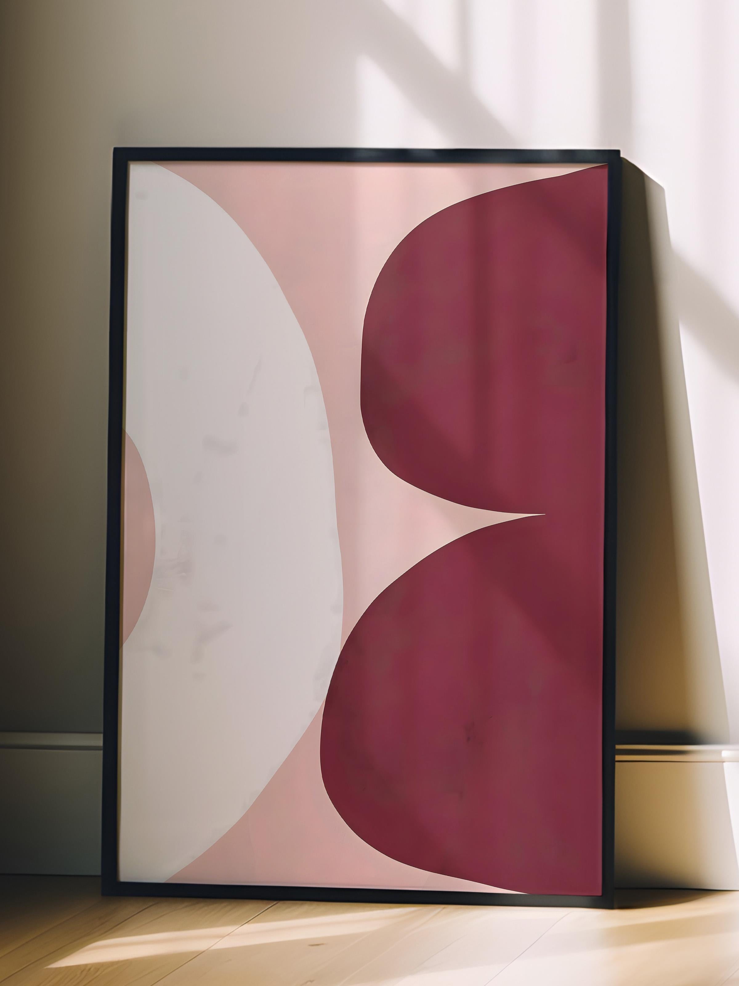 Siyah Çerçeveli Tablo, Poster ve Çerçeve Seti, Asymmetrical Shapes No1 Comfort Serisi NO:108610