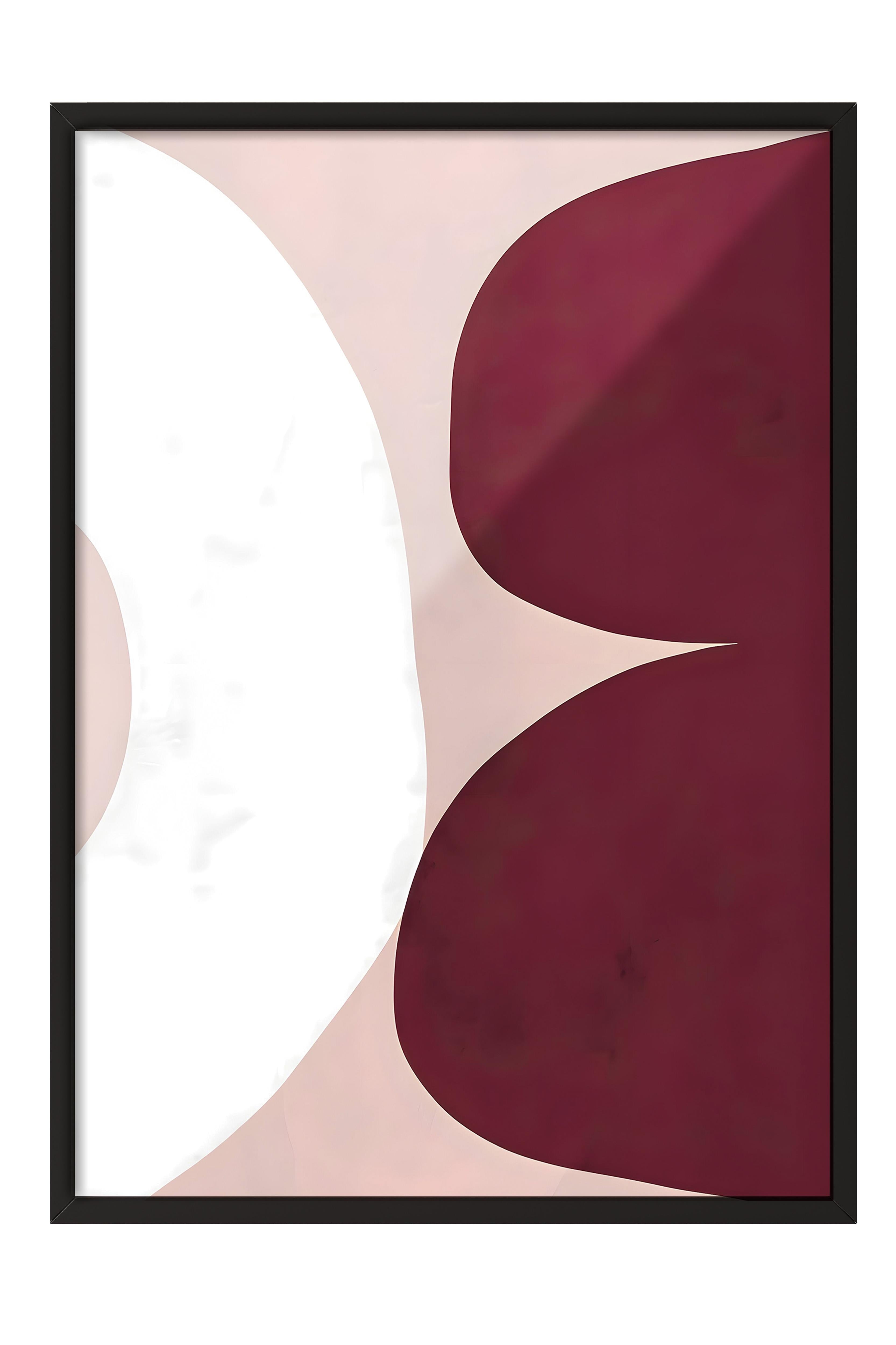 Siyah Çerçeveli Tablo, Poster ve Çerçeve Seti, Asymmetrical Shapes No1 Comfort Serisi NO:108610