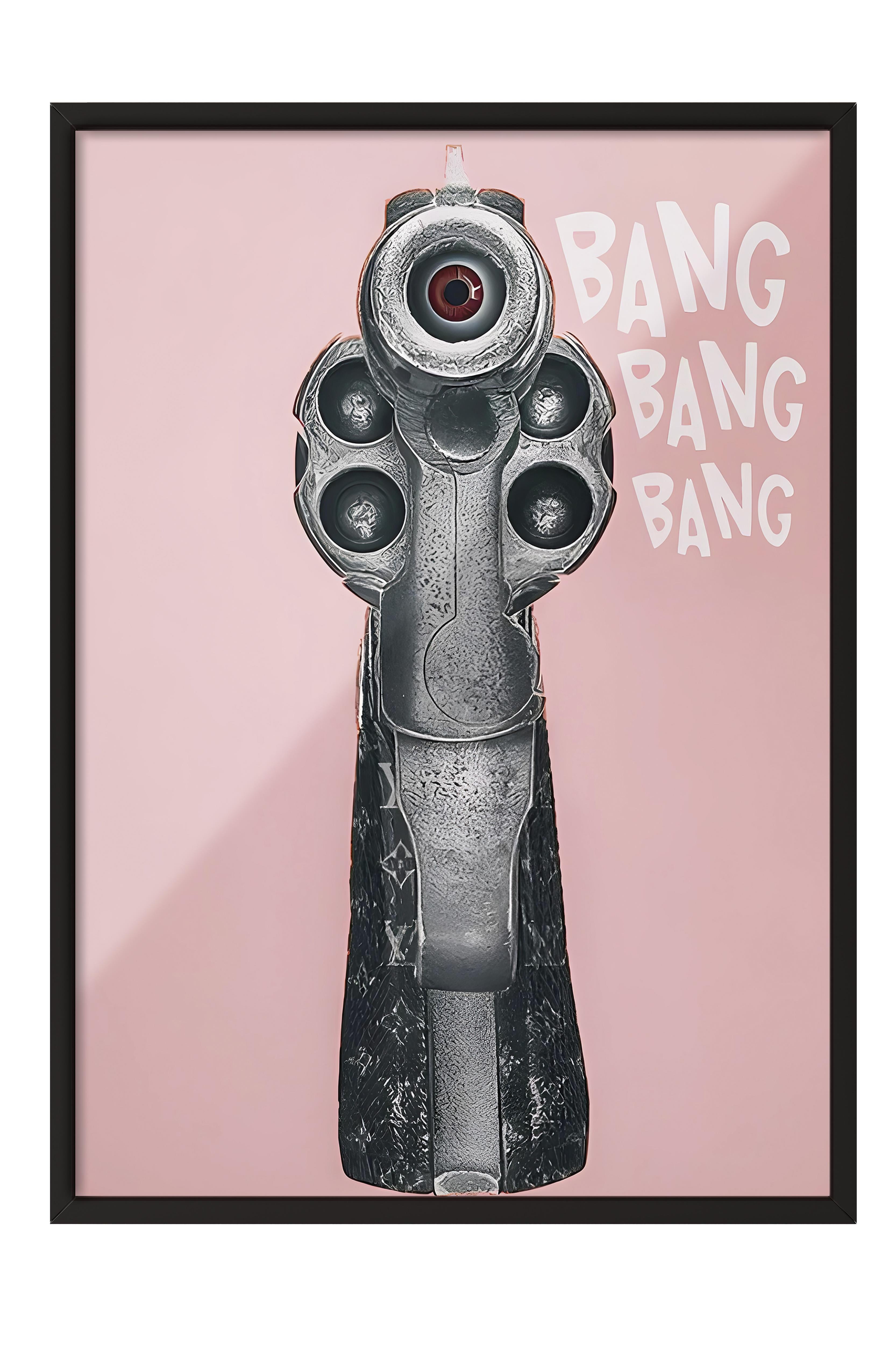 Siyah Çerçeveli Tablo, Poster ve Çerçeve Seti, Bang, Bang, Bang Comfort Serisi NO:108725