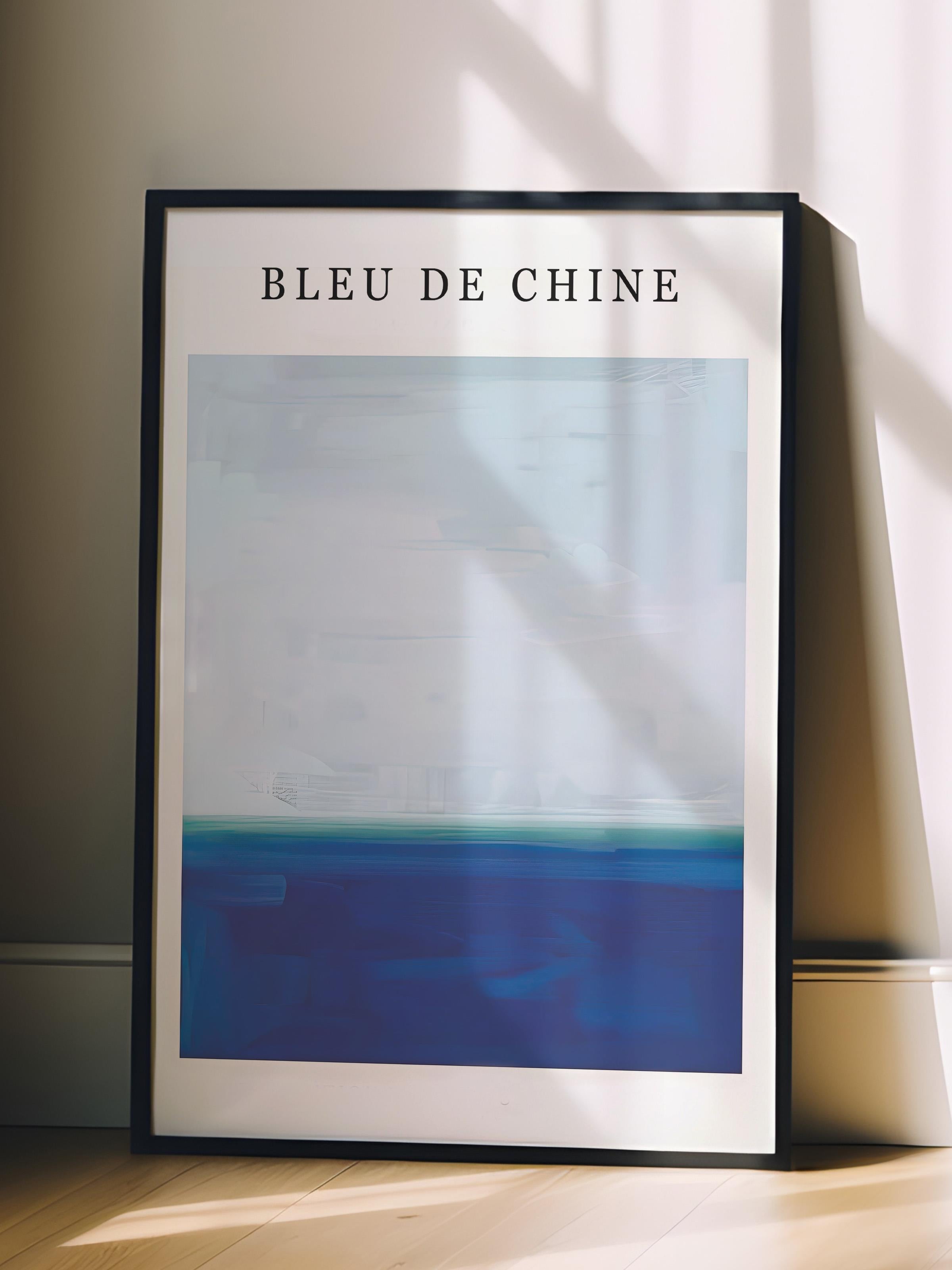 Siyah Çerçeveli Tablo, Poster ve Çerçeve Seti, Bleu de Chine Comfort Serisi NO:108604