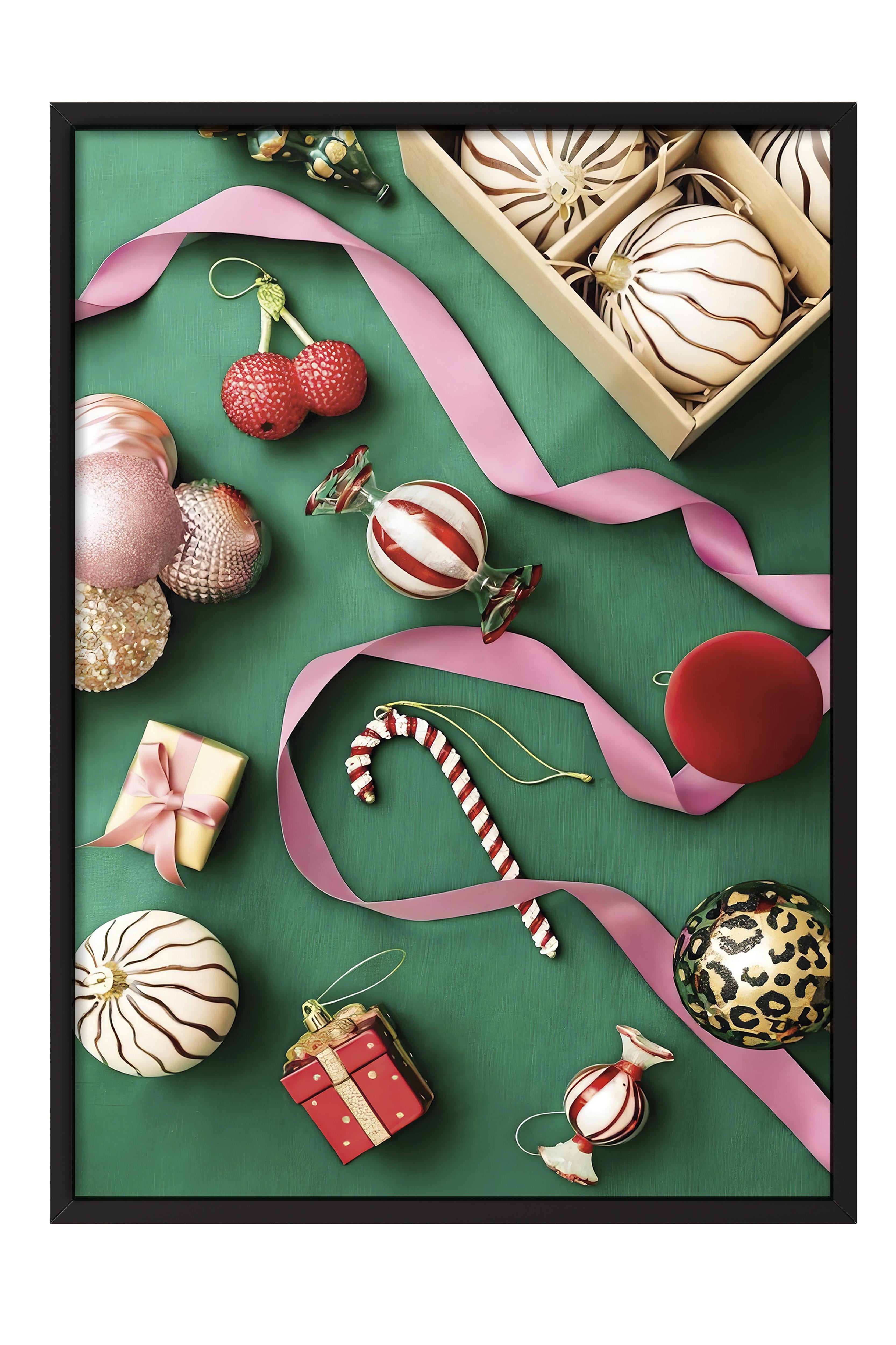 Siyah Çerçeveli Tablo, Çerçeveli Yılbaşı Poster, Christmas Decorations Comfort Serisi NO:108666