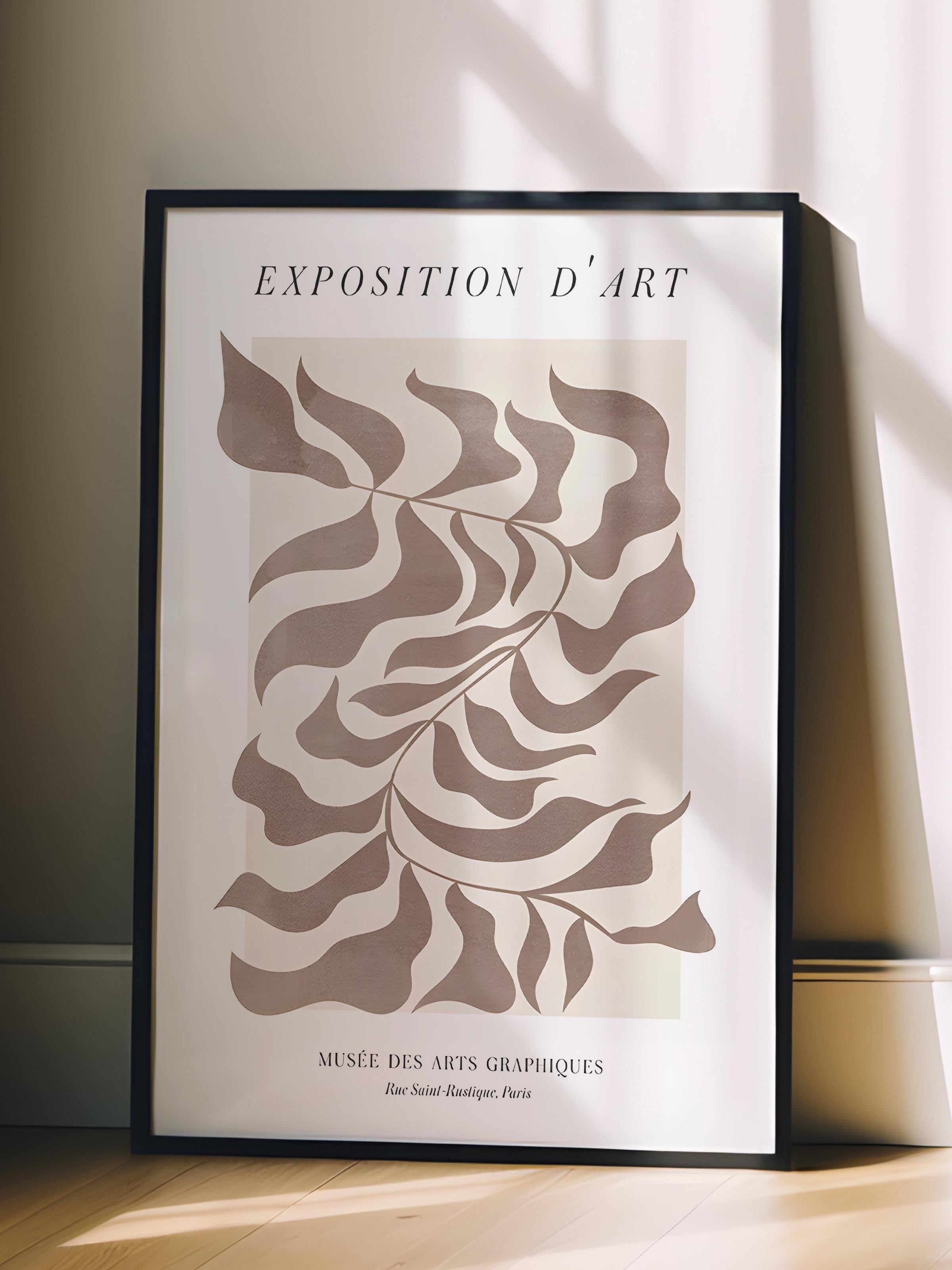 Siyah Çerçeveli Tablo, Poster ve Çerçeve Seti, Exposition D'art Graphique Comfort Serisi NO:108582
