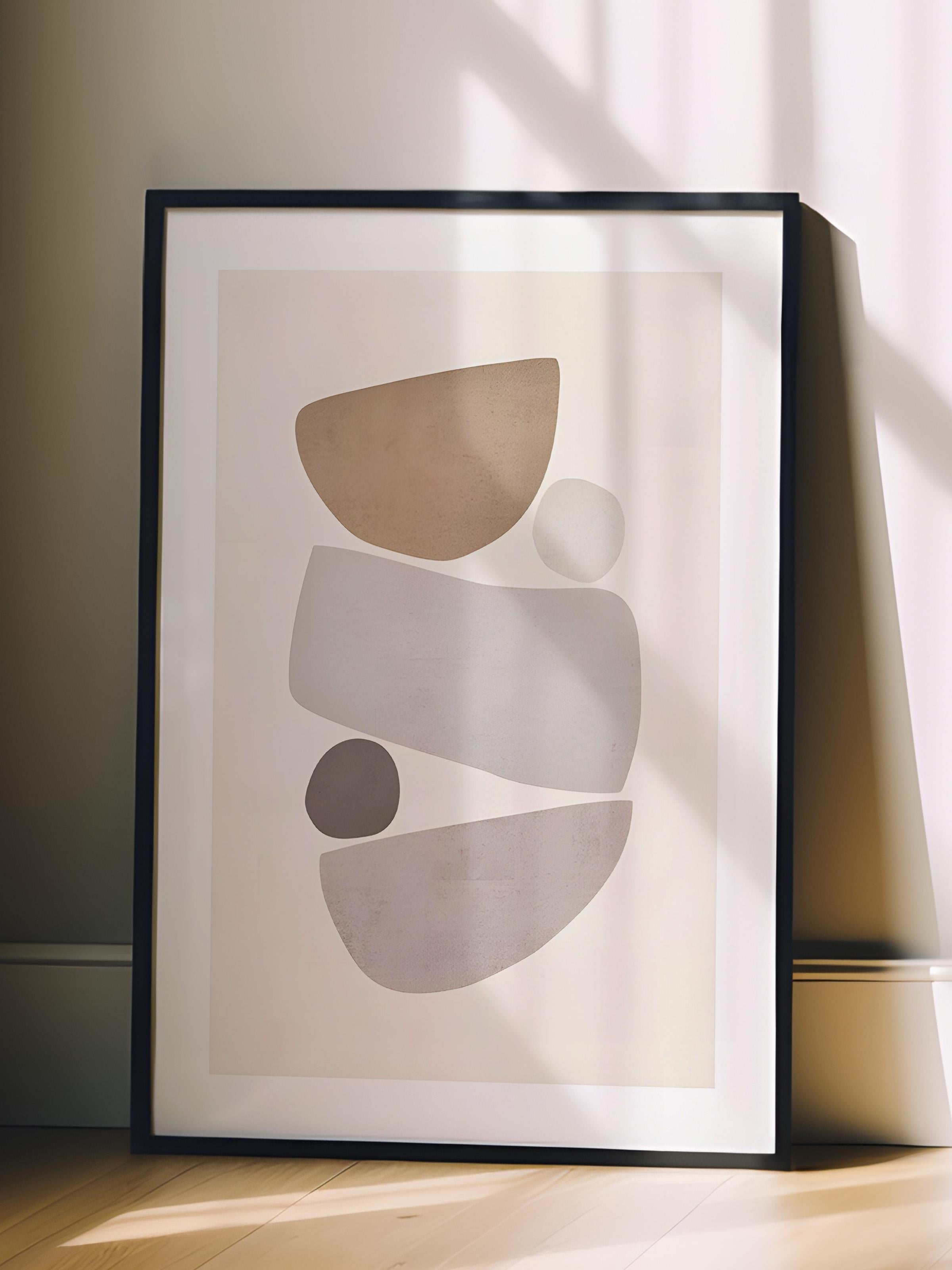 Siyah Çerçeveli Tablo, Poster ve Çerçeve Seti, Harmonic Comfort Serisi NO:108578