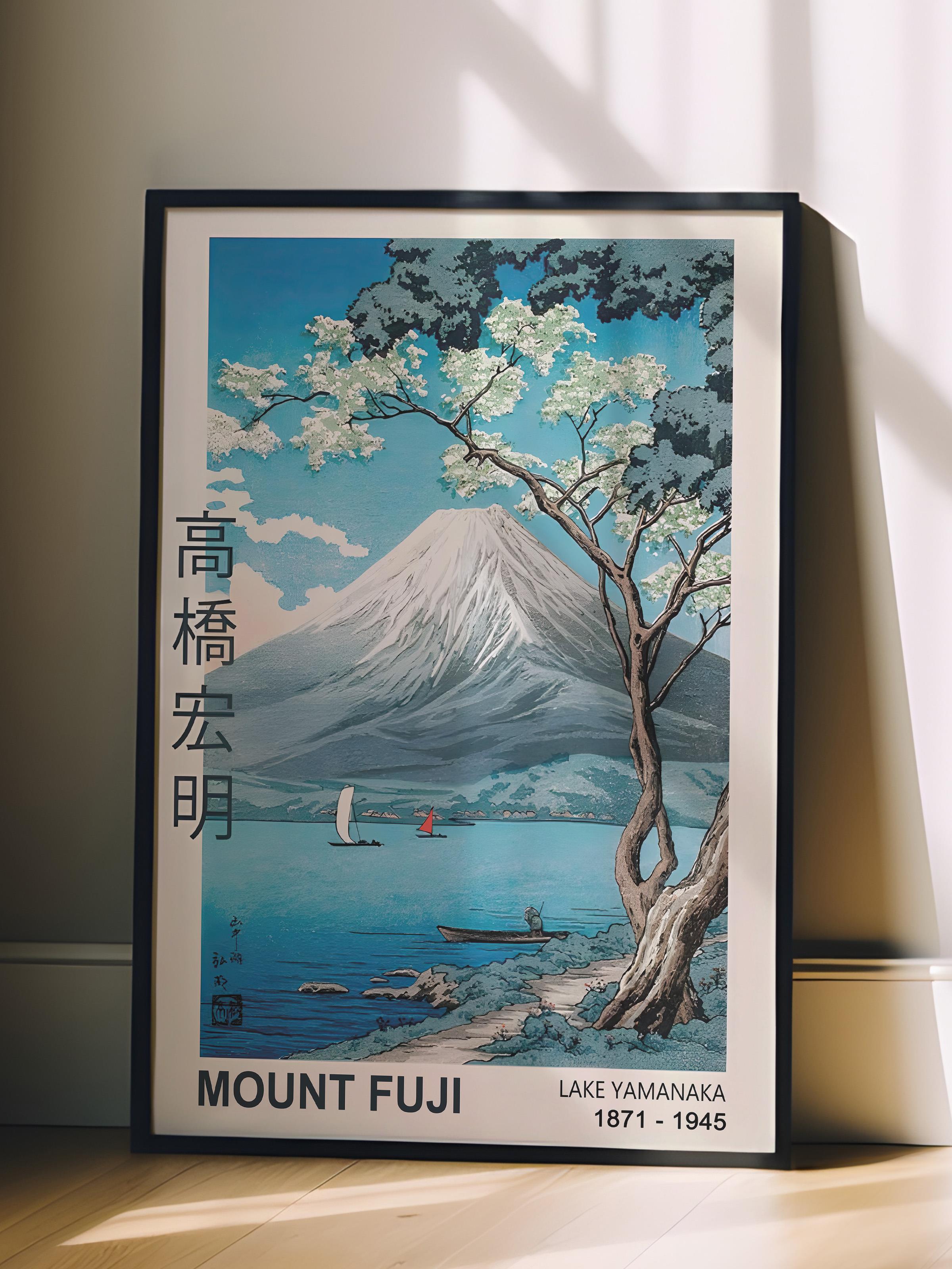 Siyah Çerçeveli Tablo, Poster ve Çerçeve Seti, Mount Fuji Comfort Serisi NO:108711