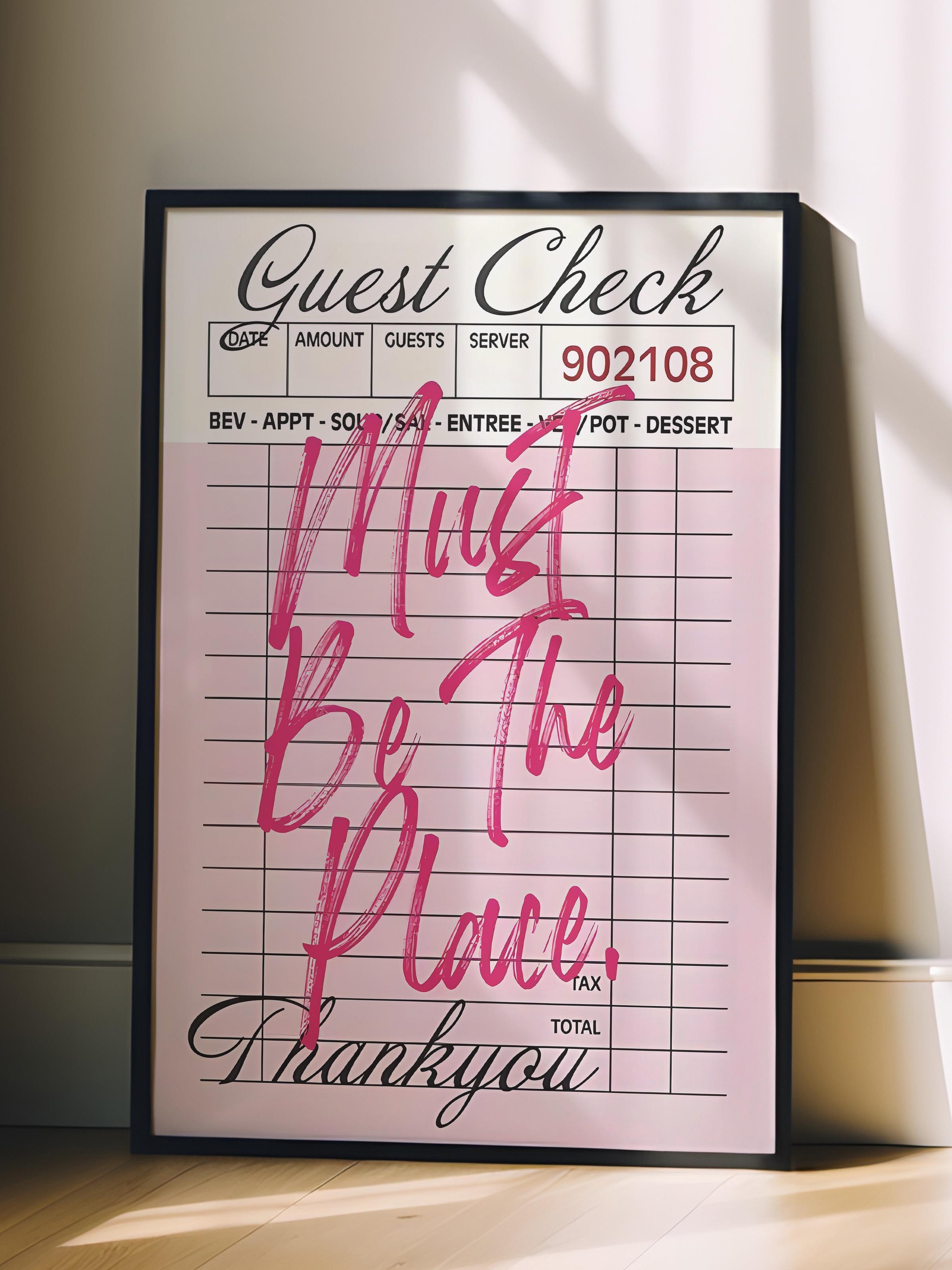 Siyah Çerçeveli Tablo, Poster ve Çerçeve Seti, Must be the place Comfort Serisi NO:108728