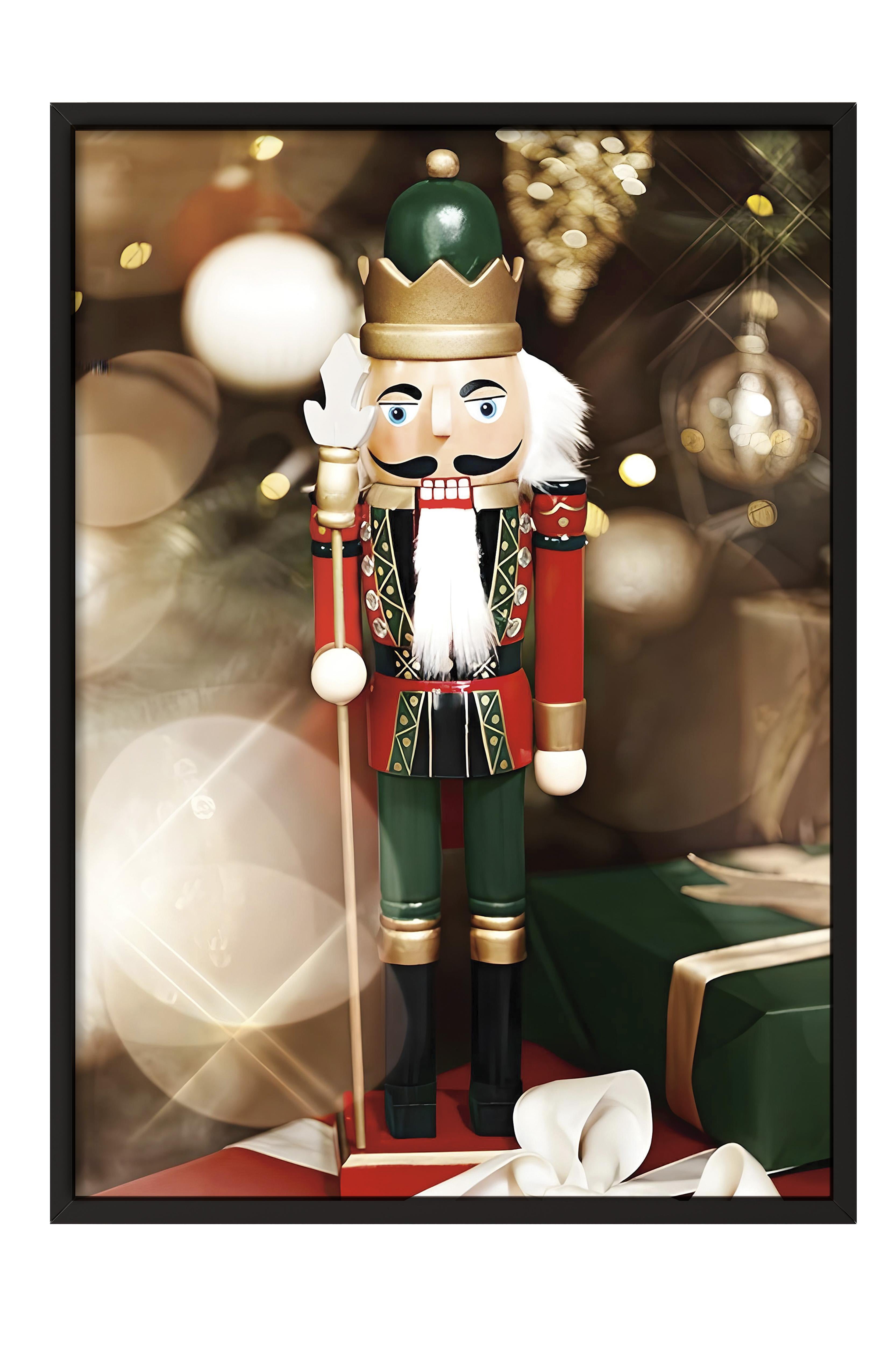 Siyah Çerçeveli Tablo, Yılbaşı Poster, Yılbaşı Dekoru,The Nutcracker Comfort Serisi NO:108647