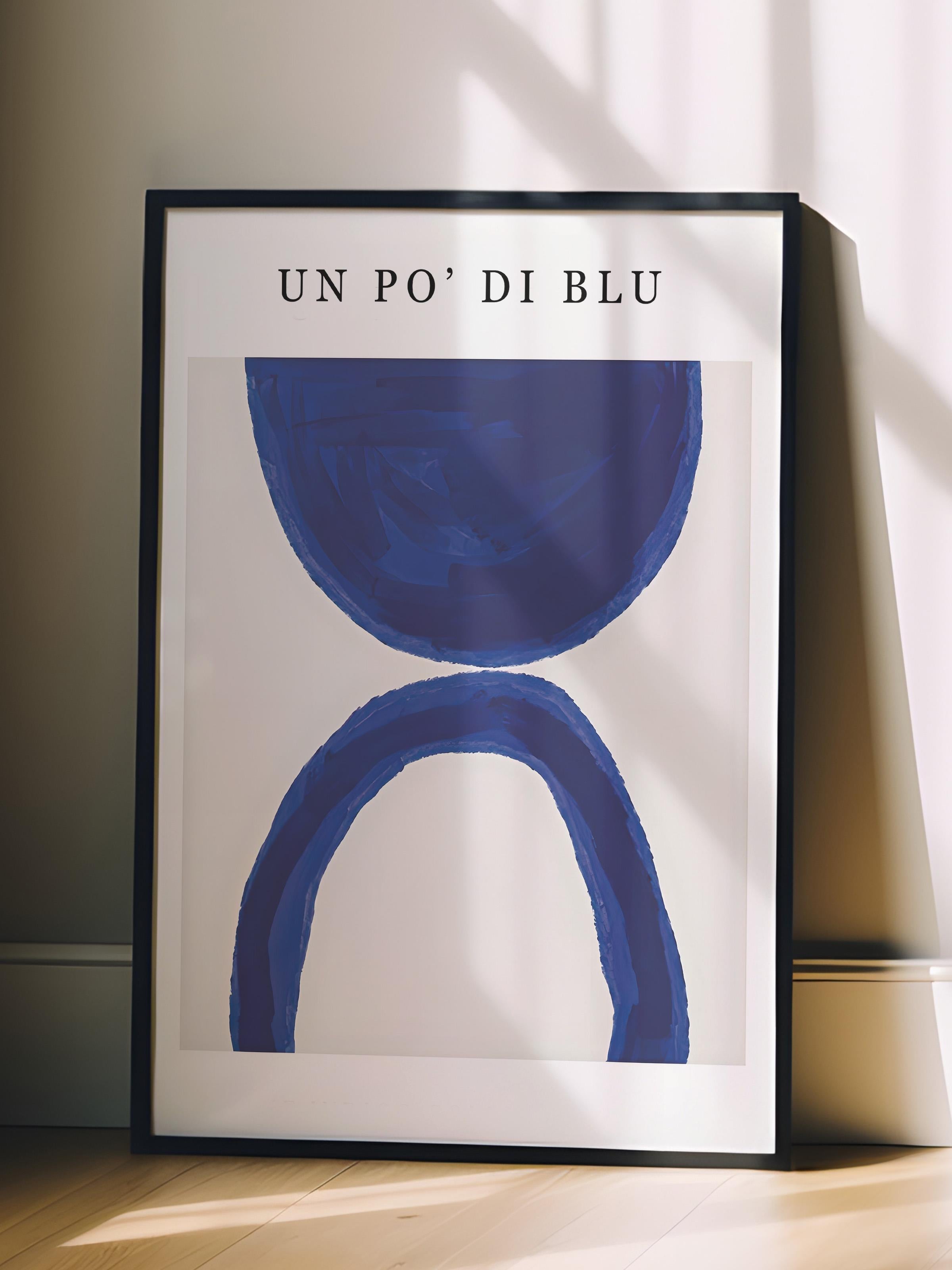 Siyah Çerçeveli Tablo, Poster ve Çerçeve Seti, Un Po' Di Blu Comfort Serisi NO:108603