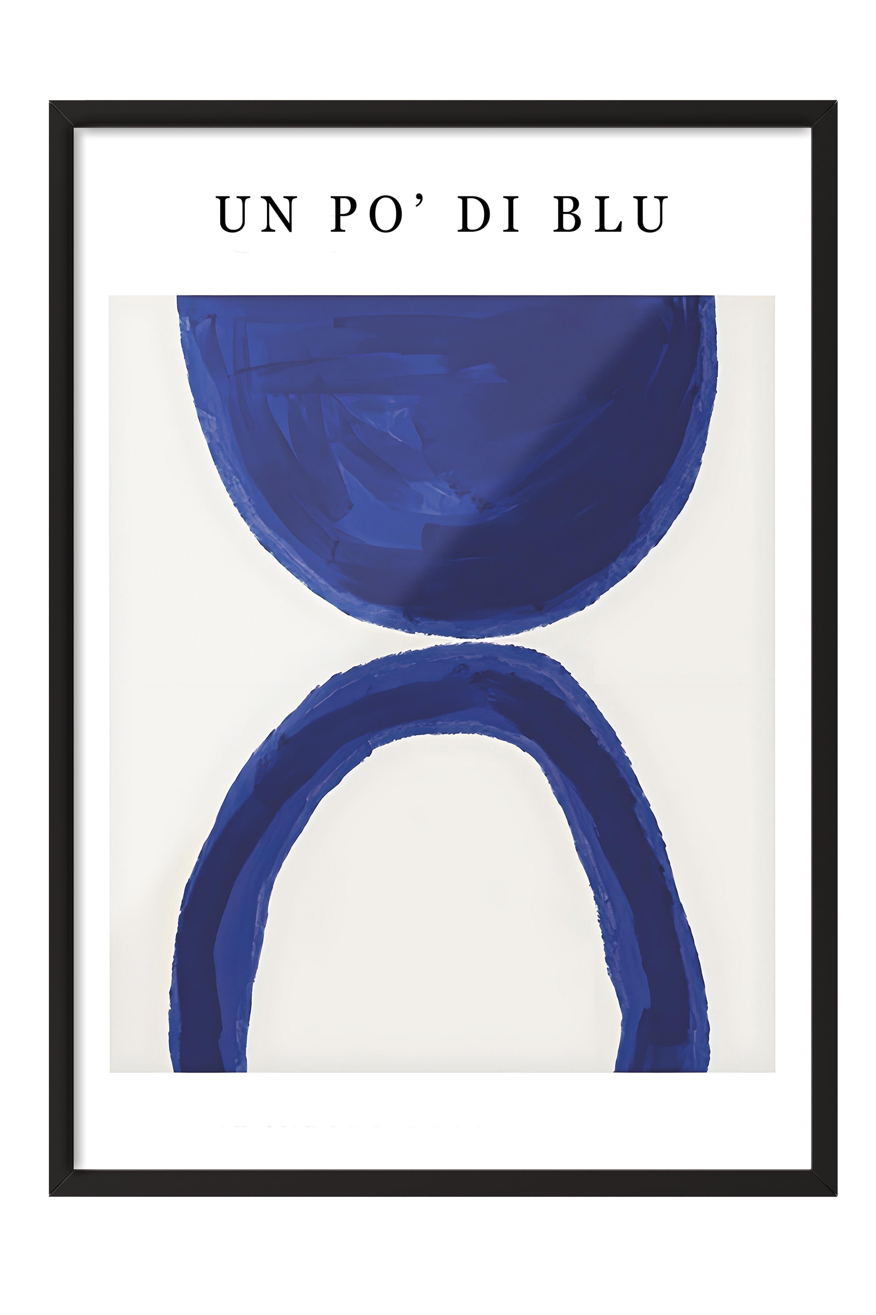 Siyah Çerçeveli Tablo, Poster ve Çerçeve Seti, Un Po' Di Blu Comfort Serisi NO:108603