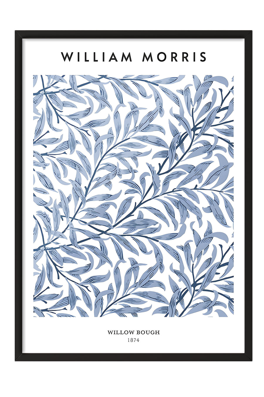 William Morris Willow Bough Poster – Siyah Çerçeveli Tablo