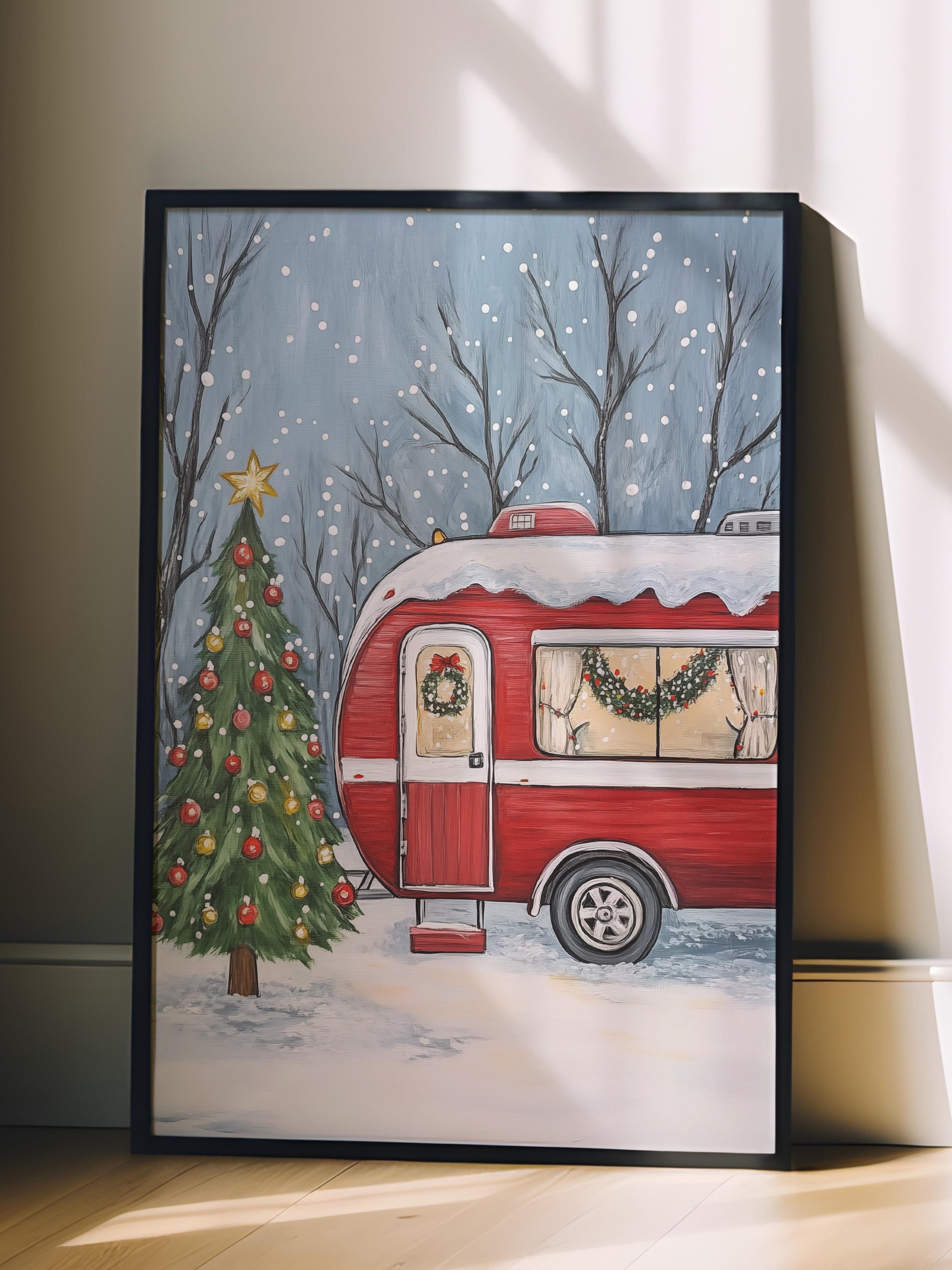 Siyah Çerçeveli Tablo, Poster ve Çerçeve Seti, Yılbaşı Comfort Serisi NO:108735