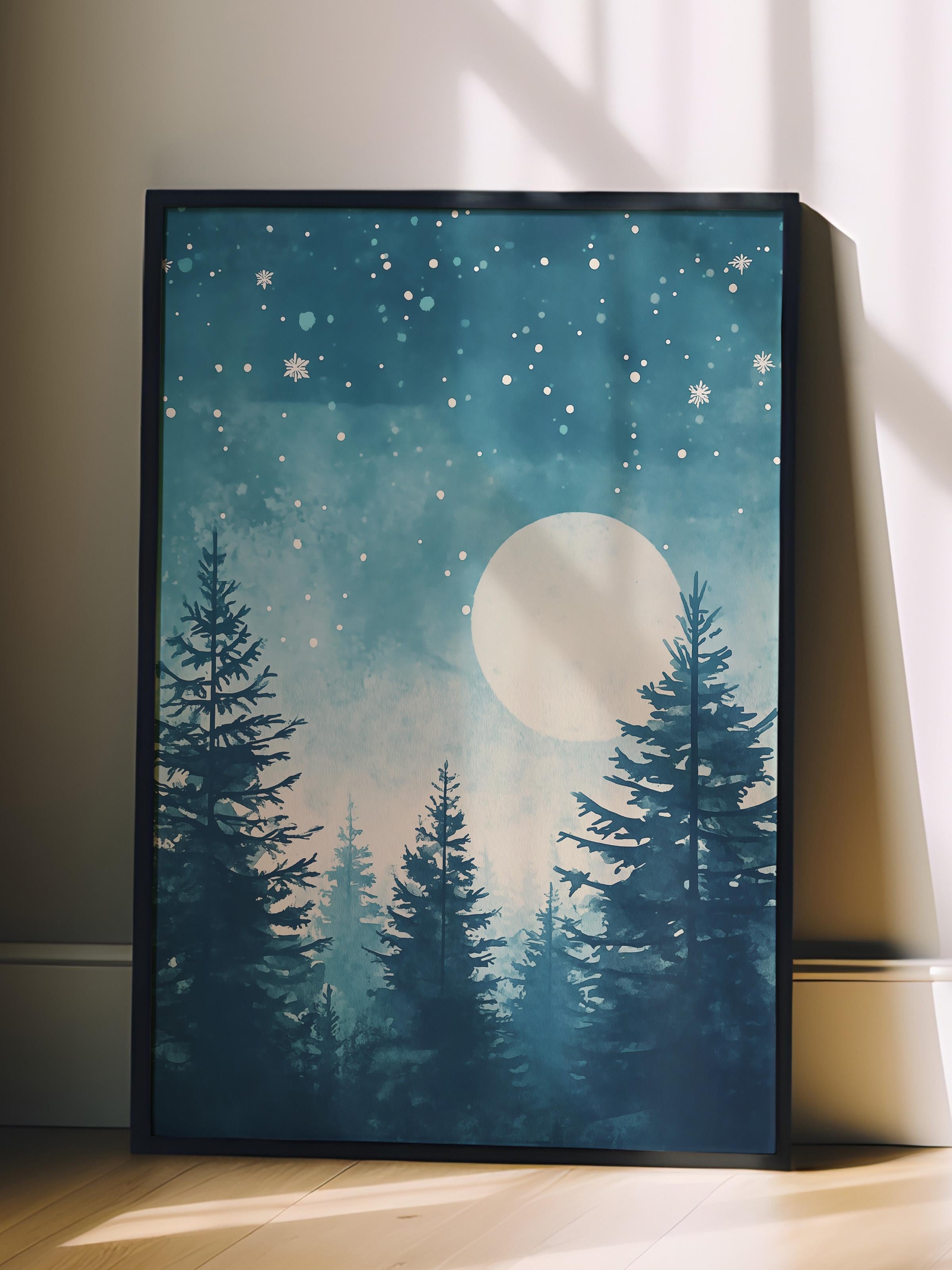 Siyah Çerçeveli Tablo, Poster ve Çerçeve Seti, Yılbaşı Comfort Serisi NO:108791