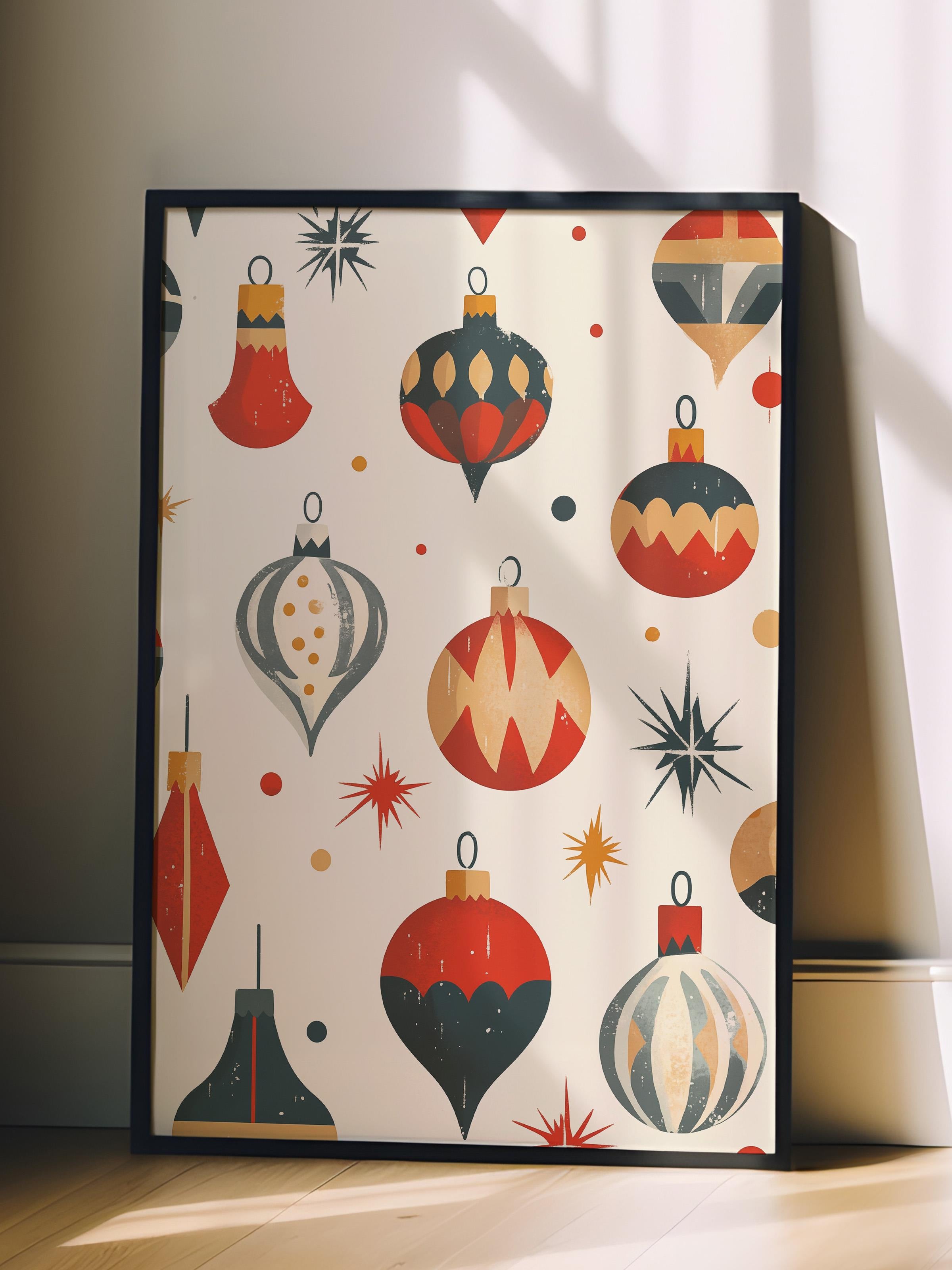 Siyah Çerçeveli Tablo, Poster ve Çerçeve Seti, Yılbaşı Comfort Serisi NO:108799