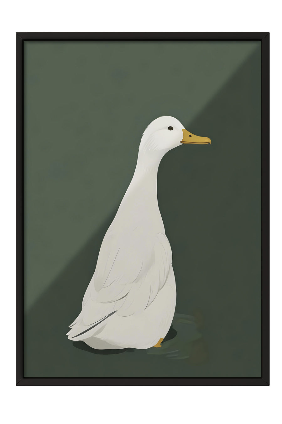 Ördek İllüstrasyonu Poster – Siyah Çerçeveli Tablo