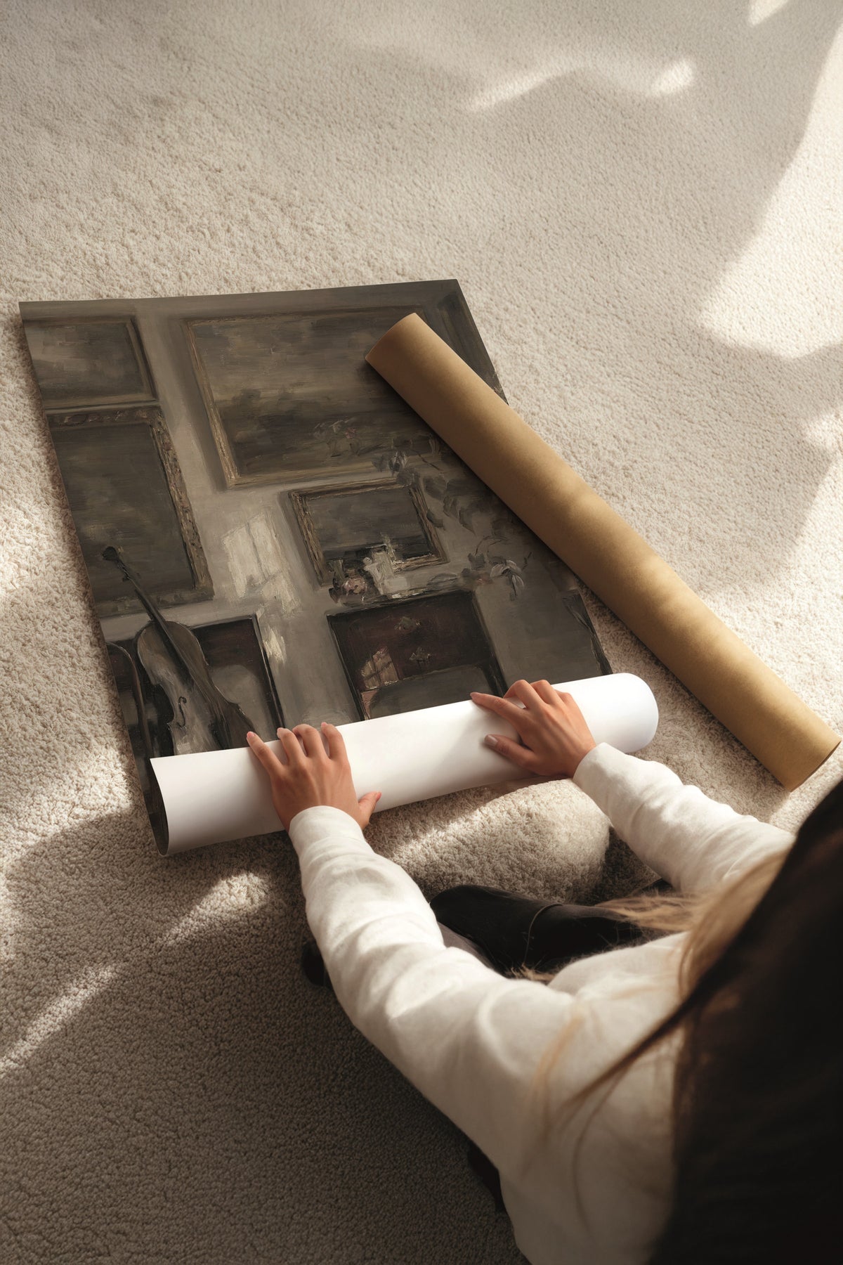 Siyah Tablo Seti, 3 Adet Siyah Çerçeveli Poster landscape Model No:300870, Duvar Dekoru