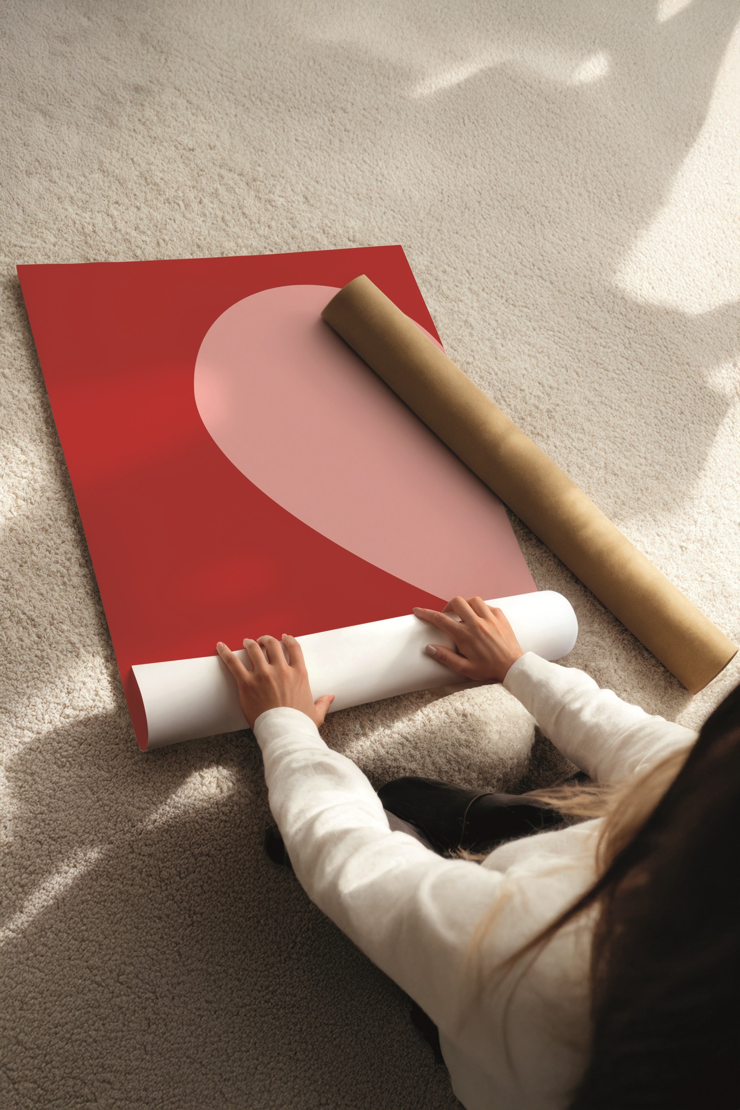 Siyah Tablo Seti, 3 Adet Siyah Çerçeveli Poster What's the Best Model No:300896, Kırmızı ve Pembe