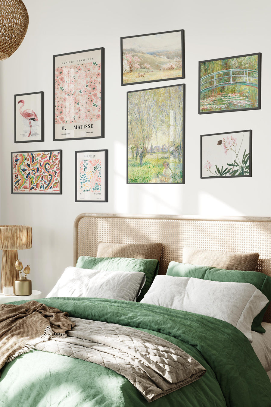Matisse ve Monet - Gerçek Sanat Temalı Galeri Poster Seti NO:007
