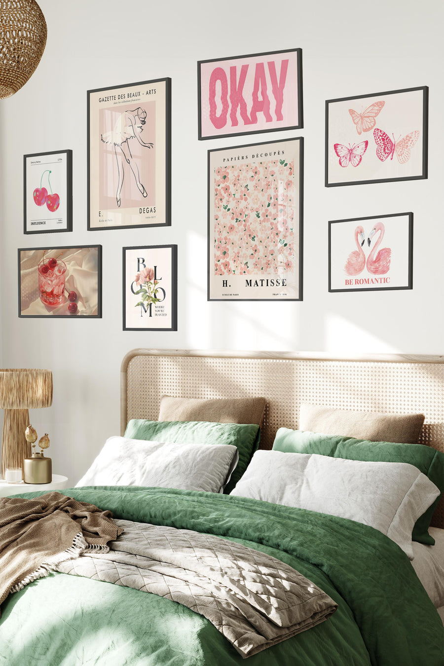 Pastel Doknuşlar - Pembe Düşler Temalı Galeri Poster Seti NO:016