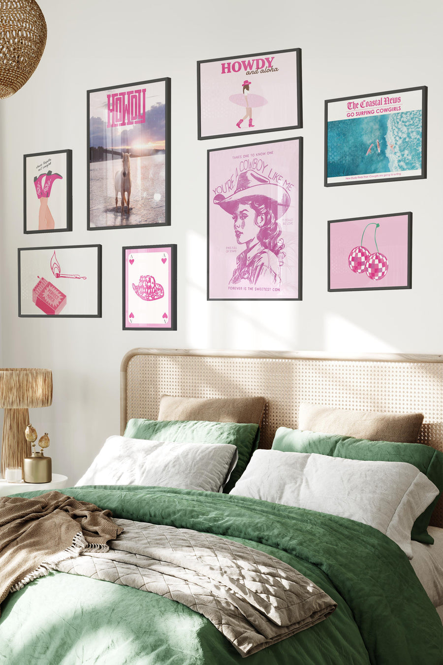 Pembe Sahil Temalı Galeri Poster Seti NO:020