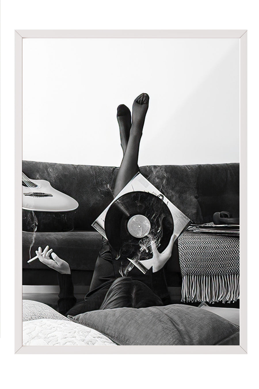 Plak ve Müzik Anı Comfort Serisi Poster – Beyaz Çerçeveli Tablo