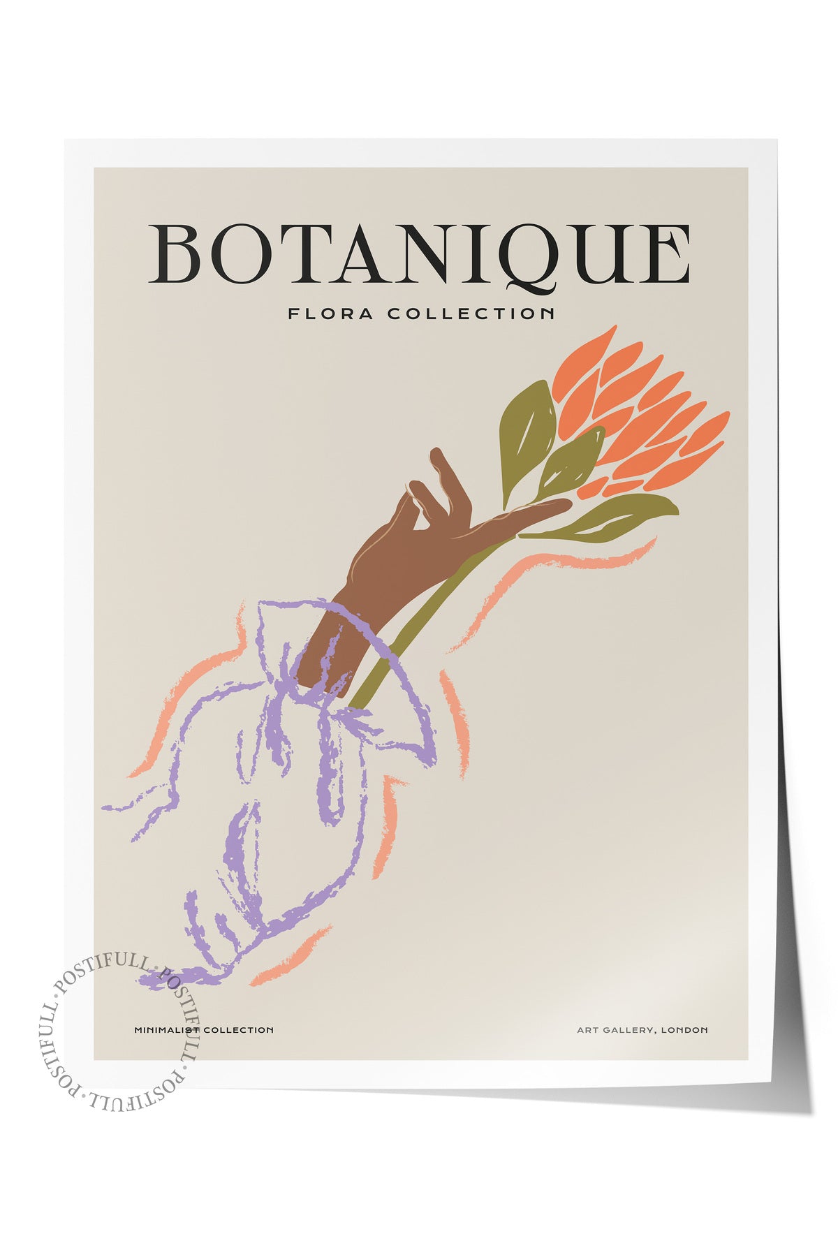 Soft Bohem Duvar Posteri, İskandinav Temalı Çerçevesiz Poster - Yatak Odası, Salon Duvar Dekoru