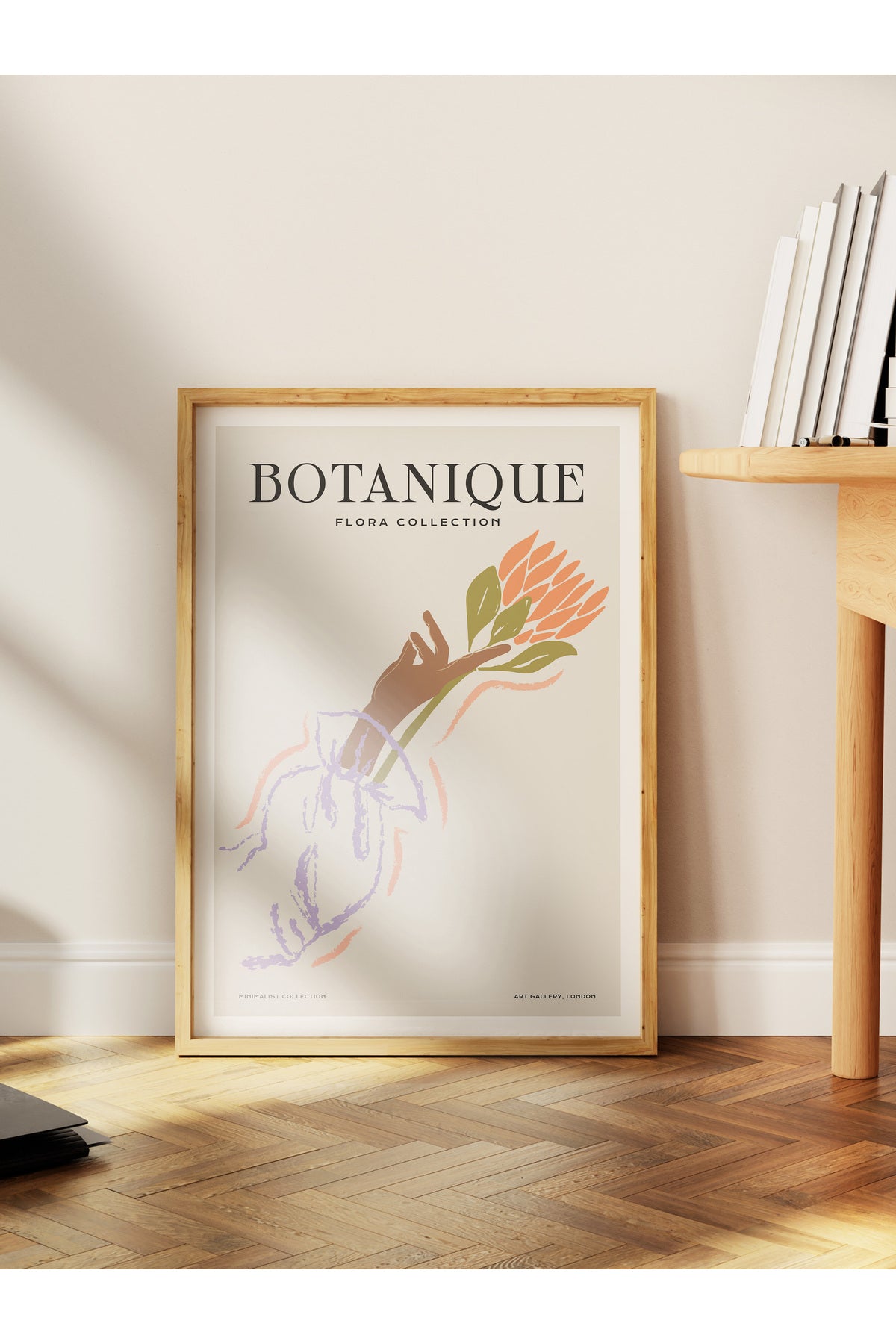 Soft Bohem Duvar Posteri, İskandinav Temalı Çerçevesiz Poster - Yatak Odası, Salon Duvar Dekoru
