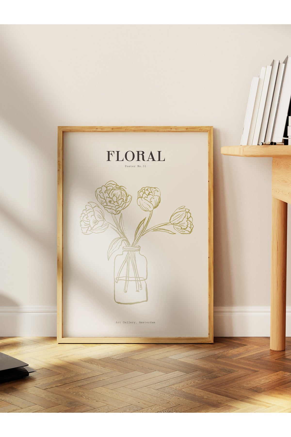 Soft Bohem Duvar Posteri, İskandinav Temalı Çerçevesiz Poster - Yatak Odası, Salon Duvar Dekoru