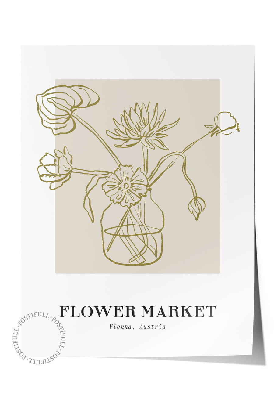FLOWER MARKET Bohem & Boho Çerçevesiz Poster