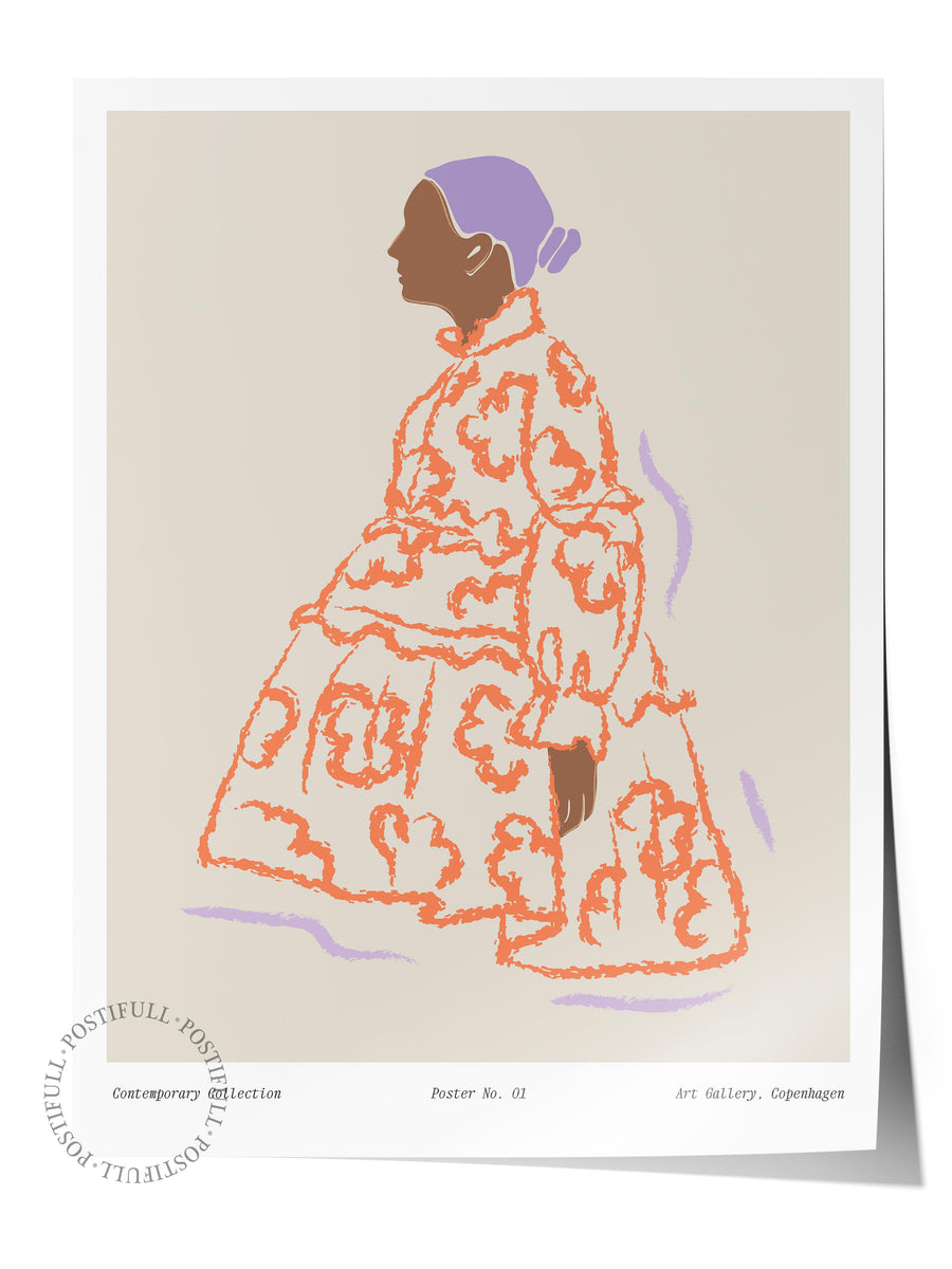 Çağdaş Silüet Bohem & Boho Çerçevesiz Poster