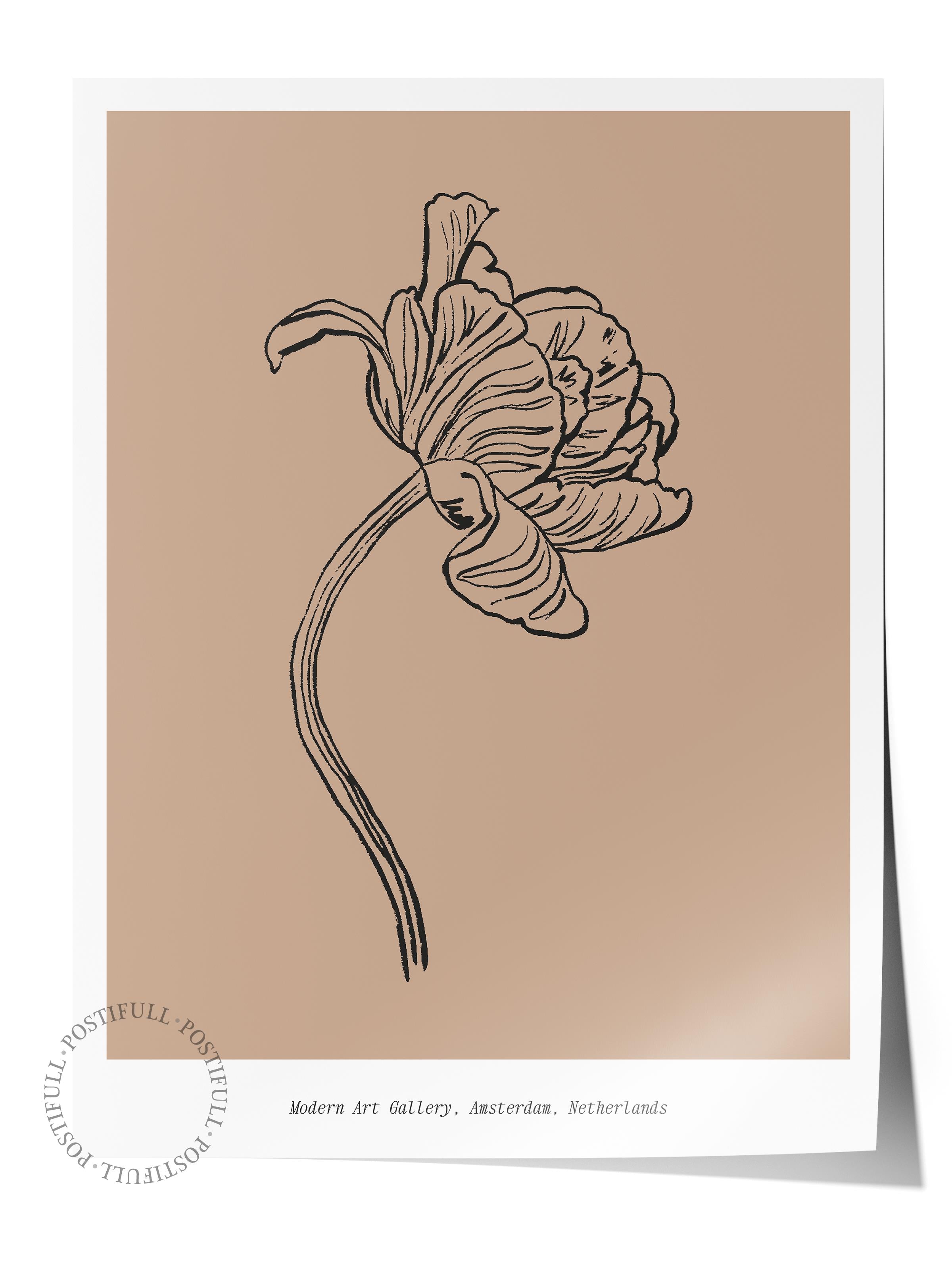 Soft Bohem Duvar Posteri, İskandinav Temalı Çerçevesiz Poster - Yatak Odası, Salon Duvar Dekoru