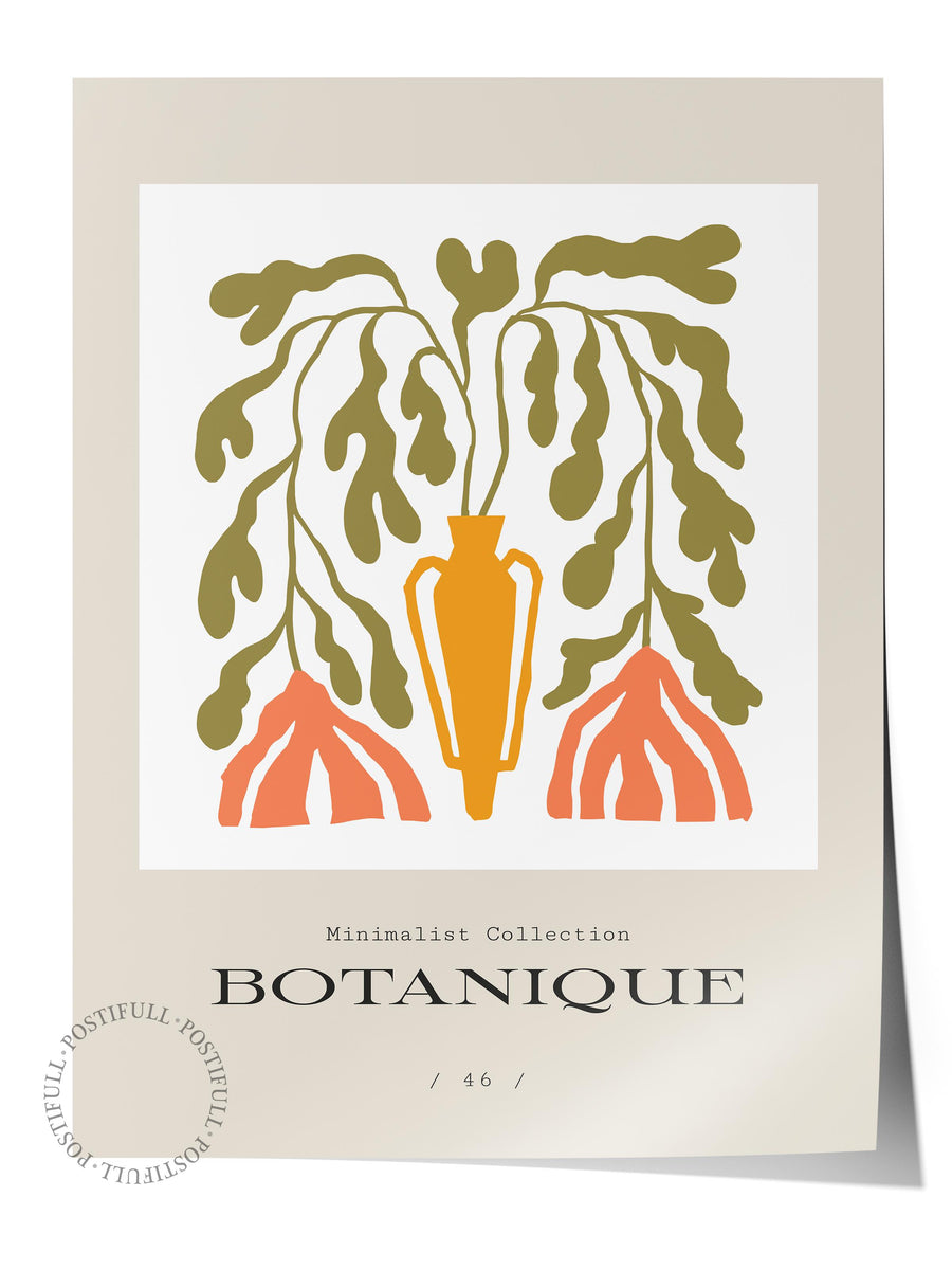 Farklı Tonlarda BOTANIQUE Bohem & Boho Çerçevesiz Poster