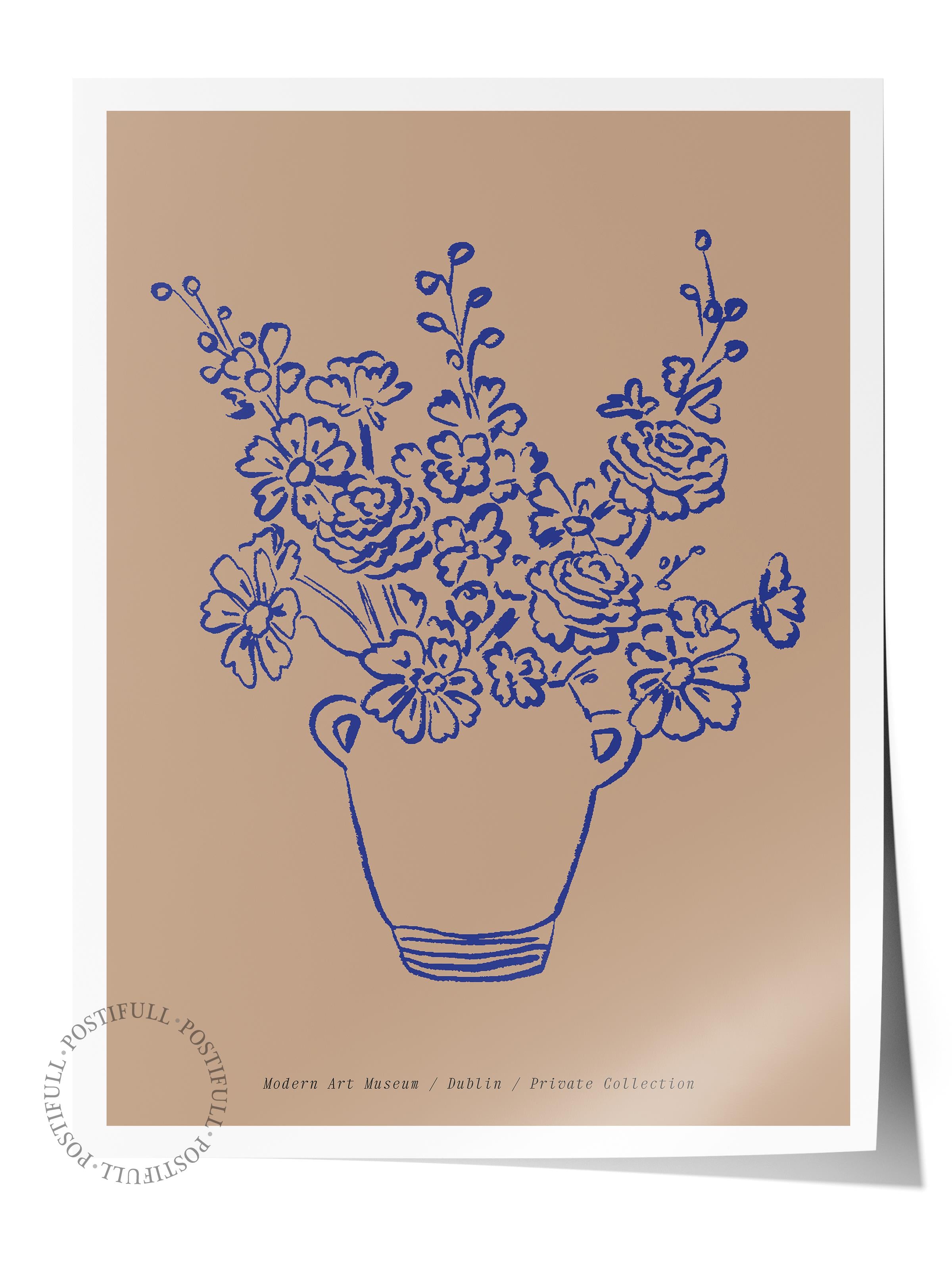 Soft Bohem Duvar Posteri, İskandinav Temalı Çerçevesiz Poster - Yatak Odası, Salon Duvar Dekoru