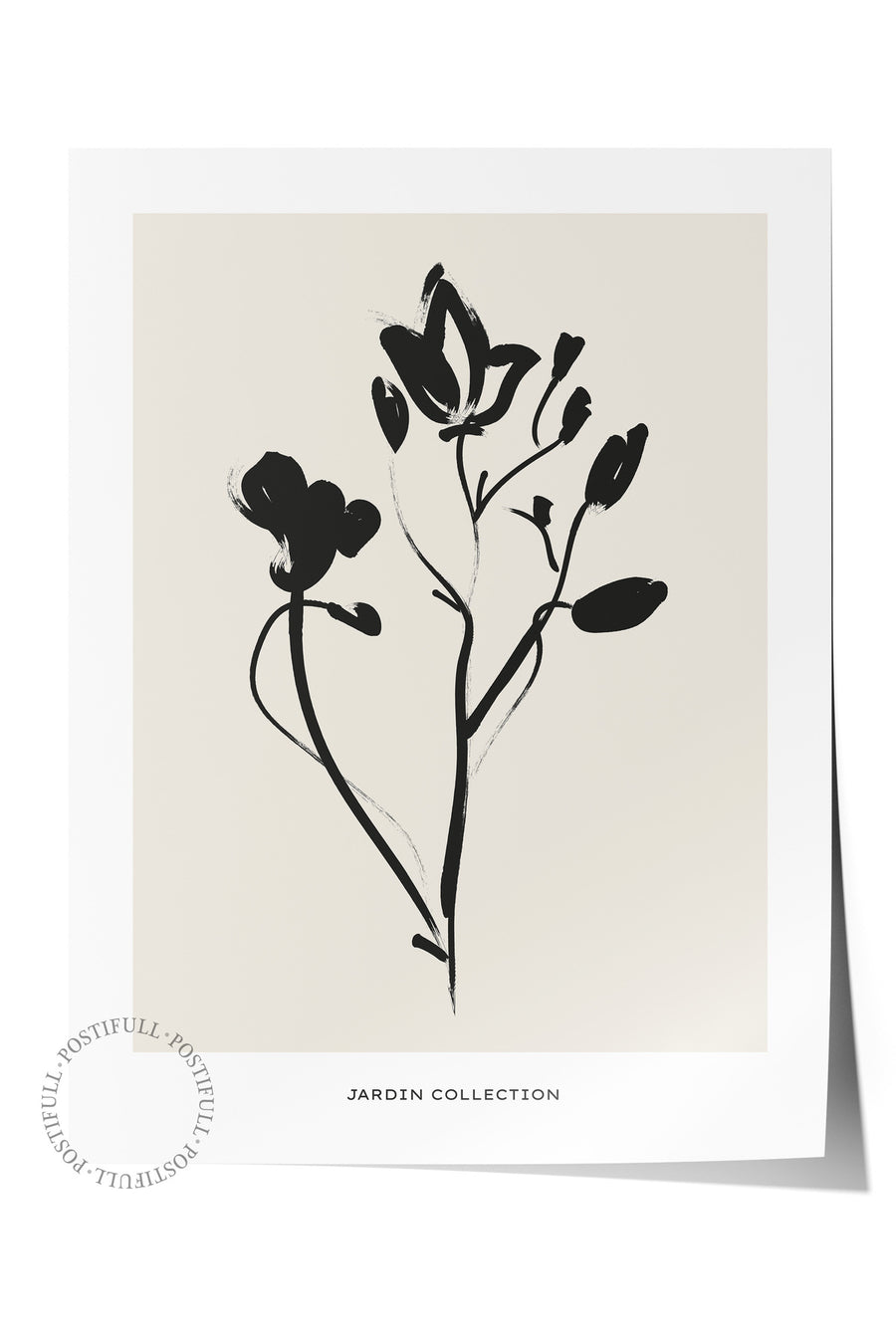 Farklı Tonlarda Çiçek Çizimi Bohem & Boho Çerçevesiz Poster