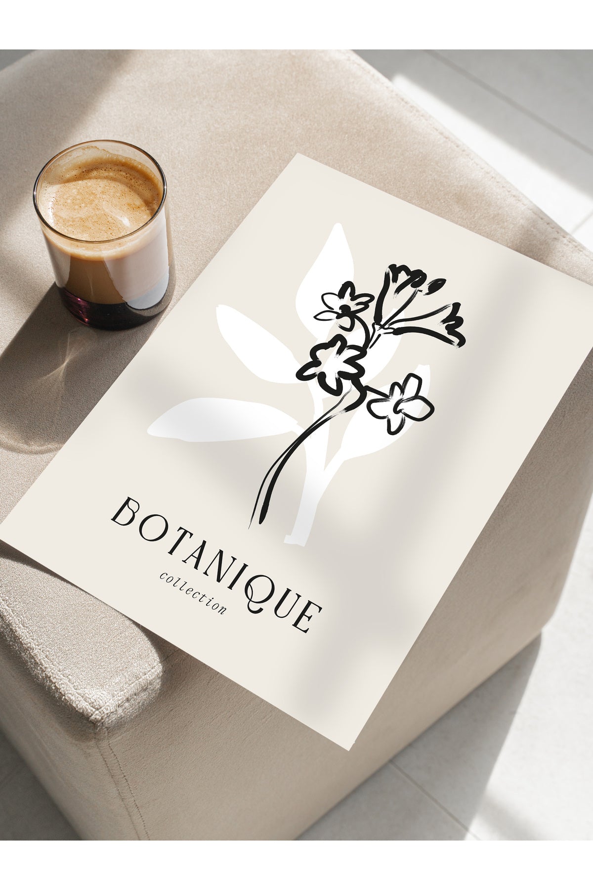 Soft Boho Çerçevesiz Duvar Posteri, İskandinav Temalı Poster - Salon, Mutfak ve Yatak Odası Dekoru