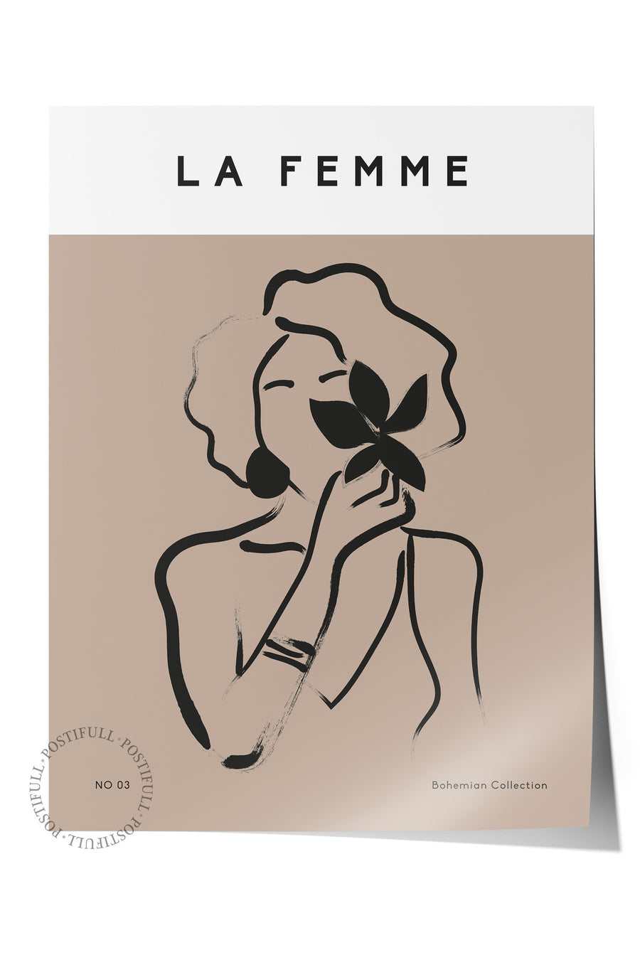 Farklı Tonlarda LA FEMME Bohem & Boho Çerçevesiz Poster