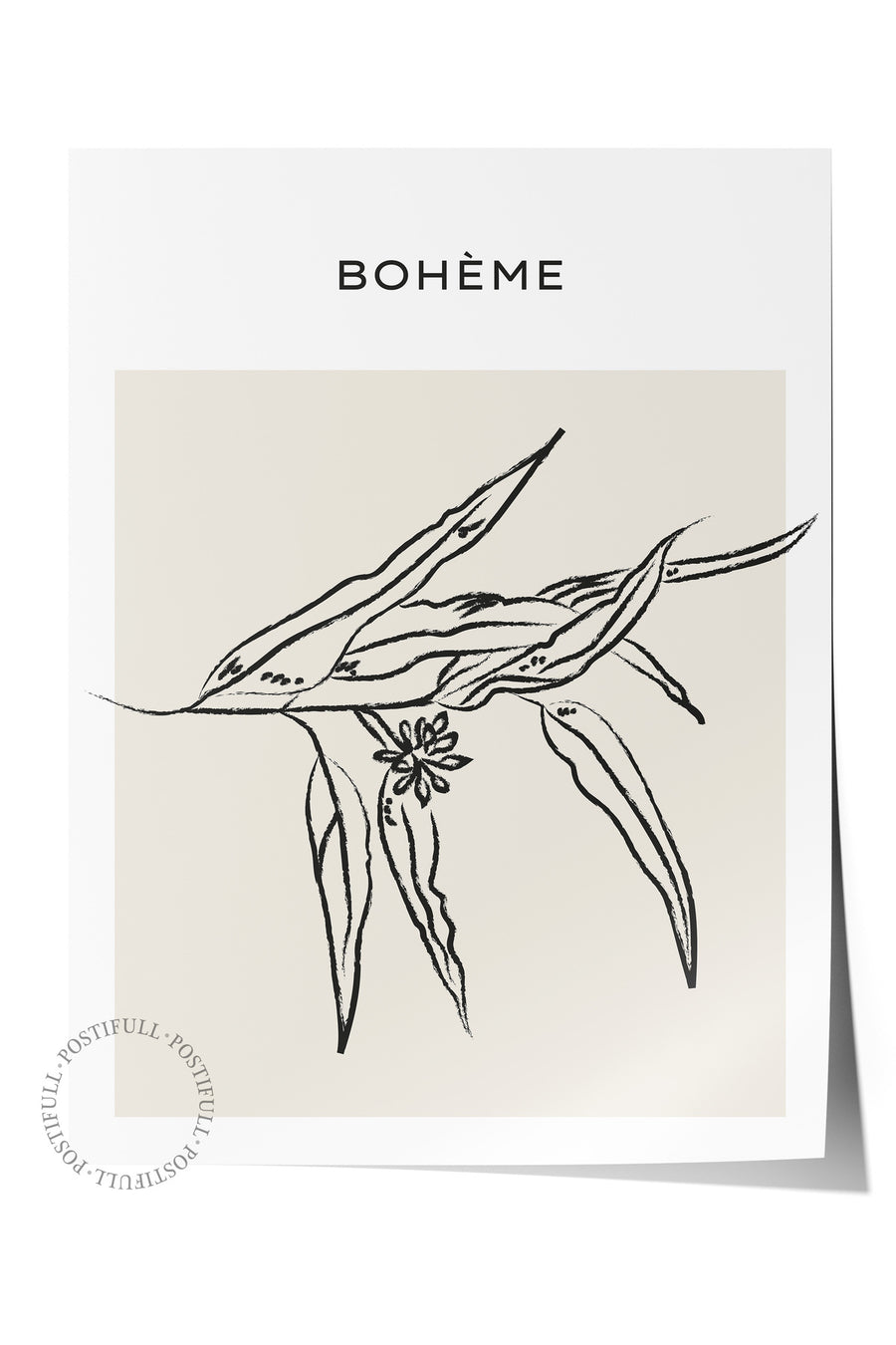 Farklı Tonlarda BOHÈME Bohem & Boho Çerçevesiz Poster