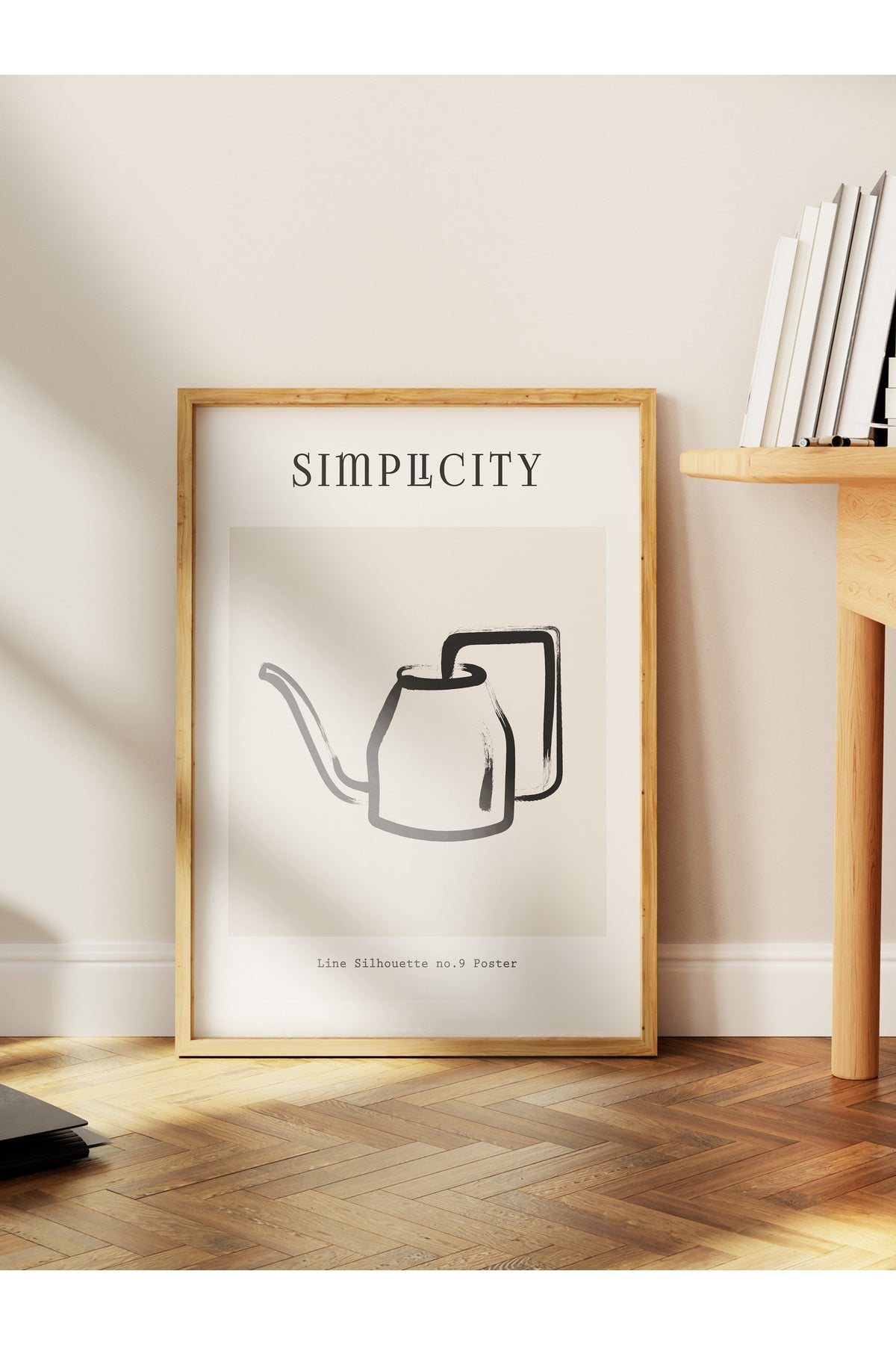 Soft Boho Çerçevesiz Duvar Posteri, İskandinav Temalı Poster - Salon, Mutfak ve Yatak Odası Dekoru