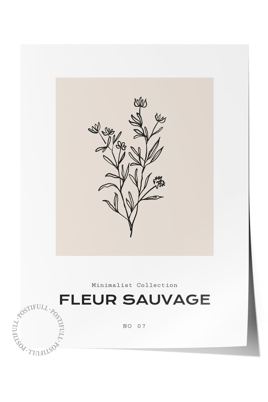 Farklı Tonlarda FLEUR SAUVAGE Bohem & Boho Çerçevesiz Poster