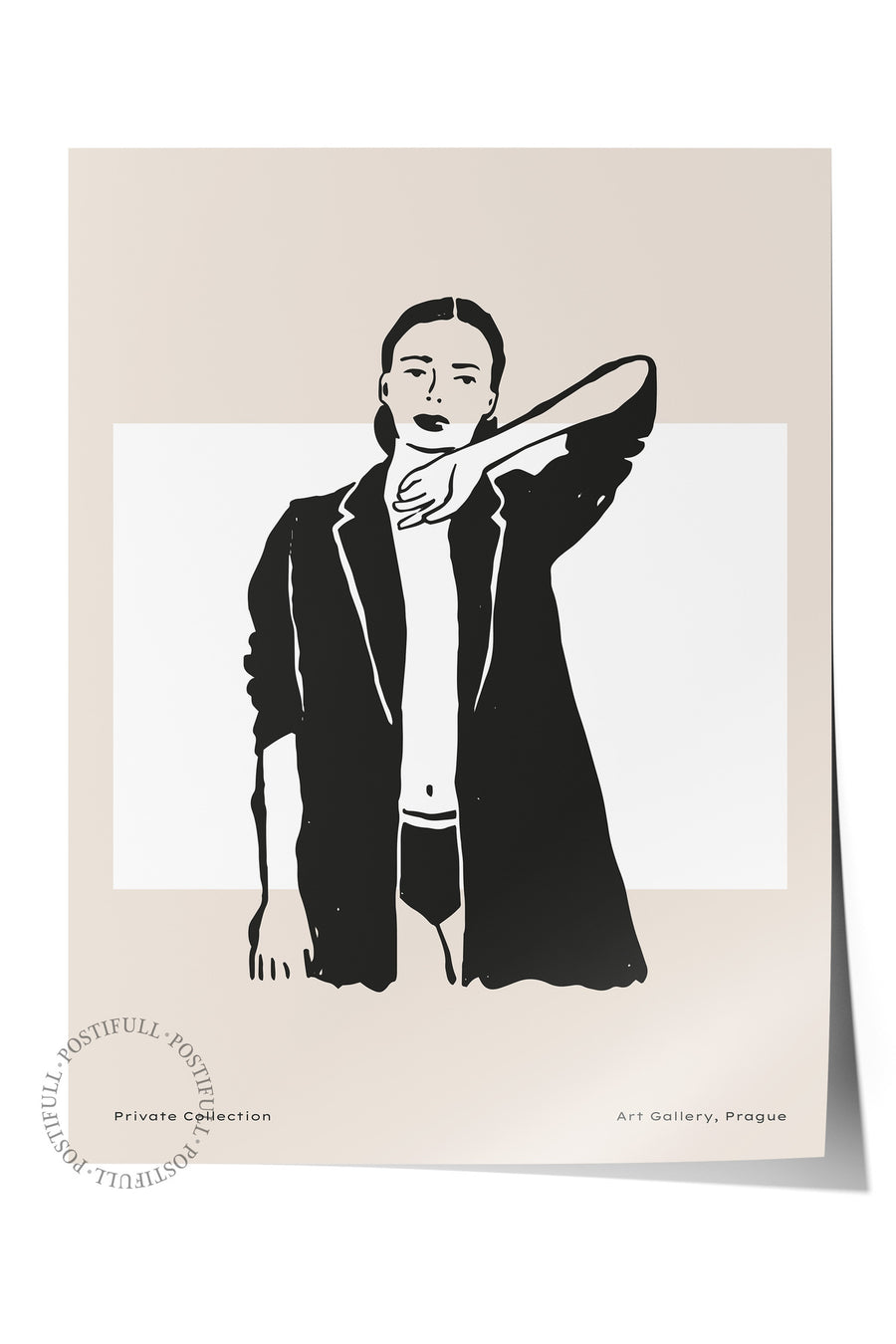 Soft Boho Çerçevesiz Duvar Posteri, İskandinav Temalı Poster - Salon, Mutfak ve Yatak Odası Dekoru