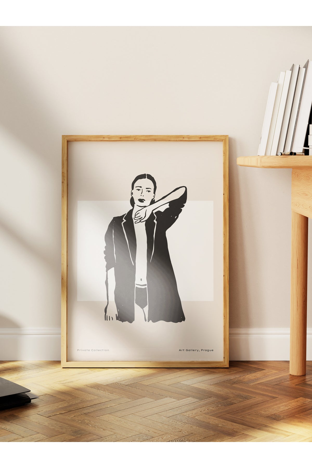 Soft Boho Çerçevesiz Duvar Posteri, İskandinav Temalı Poster - Salon, Mutfak ve Yatak Odası Dekoru