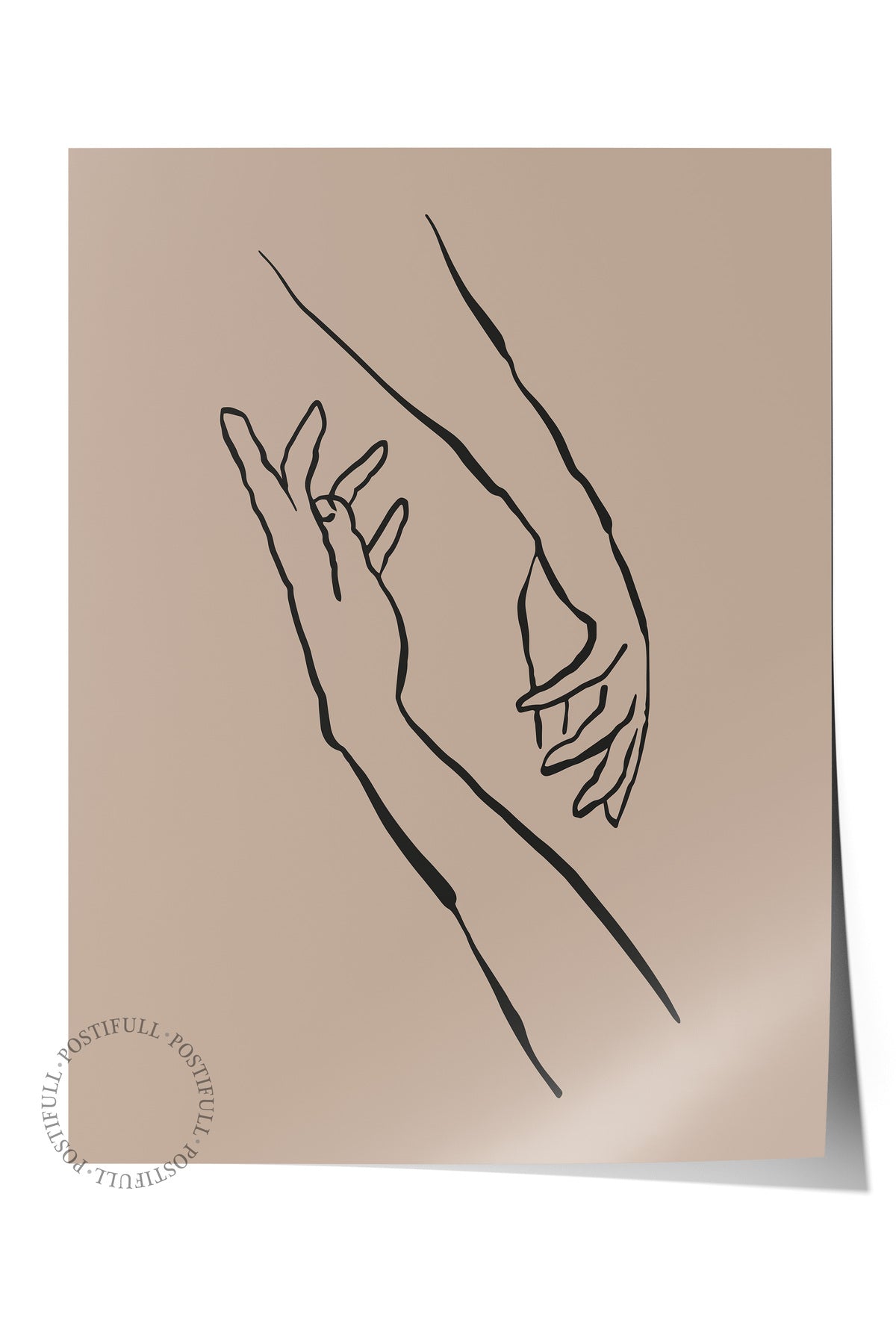 Soft Boho Çerçevesiz Duvar Posteri, İskandinav Temalı Poster - Salon, Mutfak ve Yatak Odası Dekoru