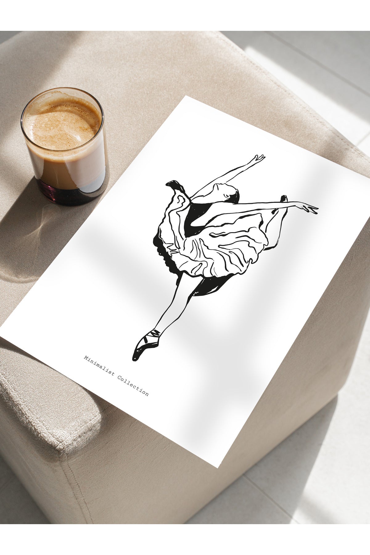 Soft Boho Çerçevesiz Duvar Posteri, İskandinav Temalı Poster - Salon, Mutfak ve Yatak Odası Dekoru