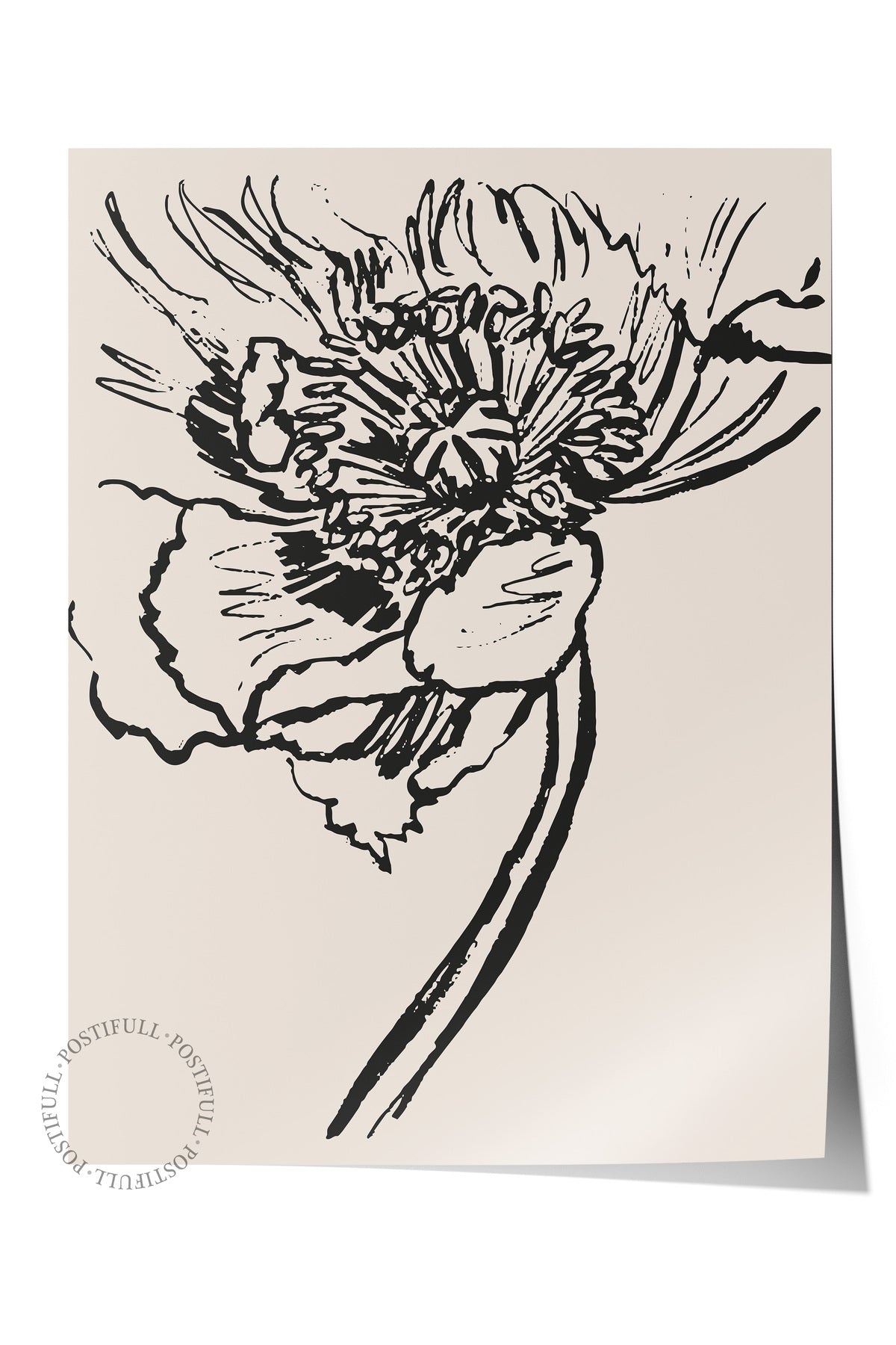 Soft Boho Çerçevesiz Duvar Posteri, İskandinav Temalı Poster - Salon, Mutfak ve Yatak Odası Dekoru