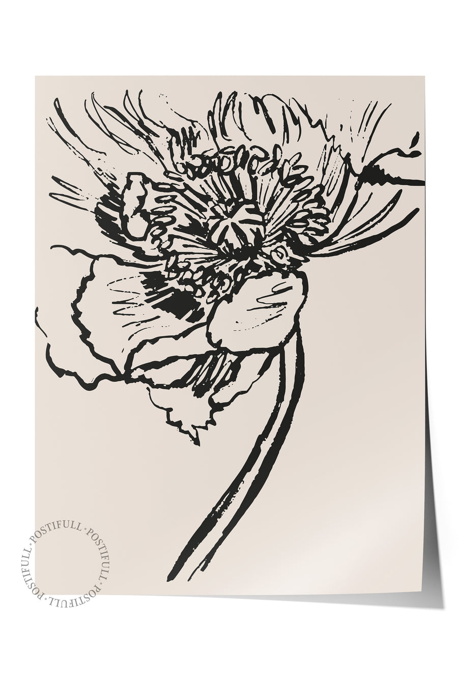Soft Boho Çerçevesiz Duvar Posteri, İskandinav Temalı Poster - Salon, Mutfak ve Yatak Odası Dekoru