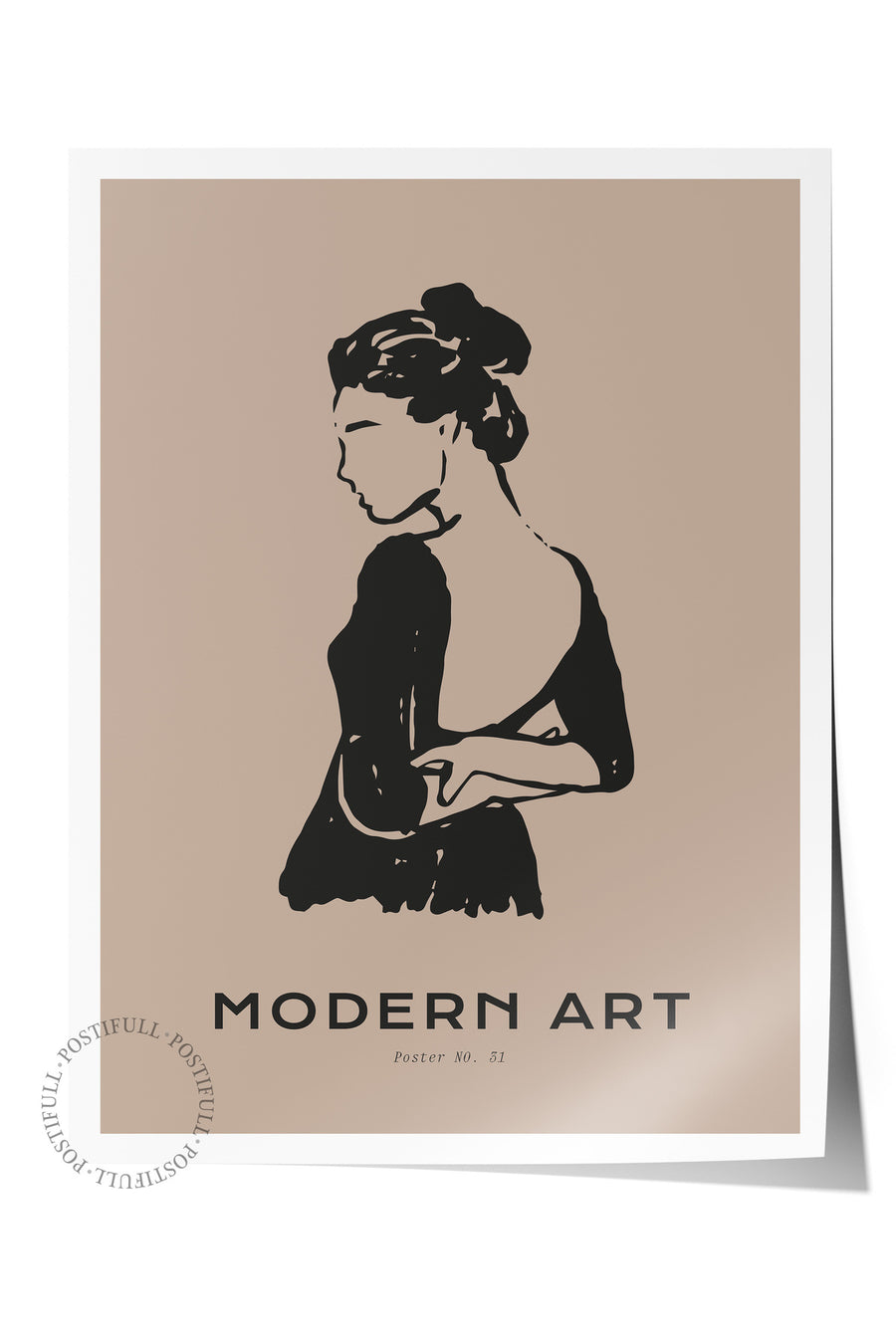 Farklı Tonlarda MODERN ART Bohem & Boho Çerçevesiz Poster