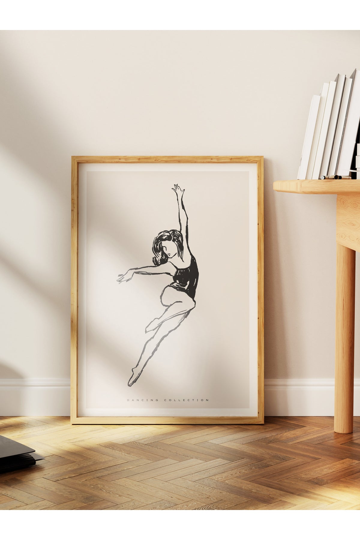 Soft Boho Çerçevesiz Duvar Posteri, İskandinav Temalı Poster - Salon, Mutfak ve Yatak Odası Dekoru