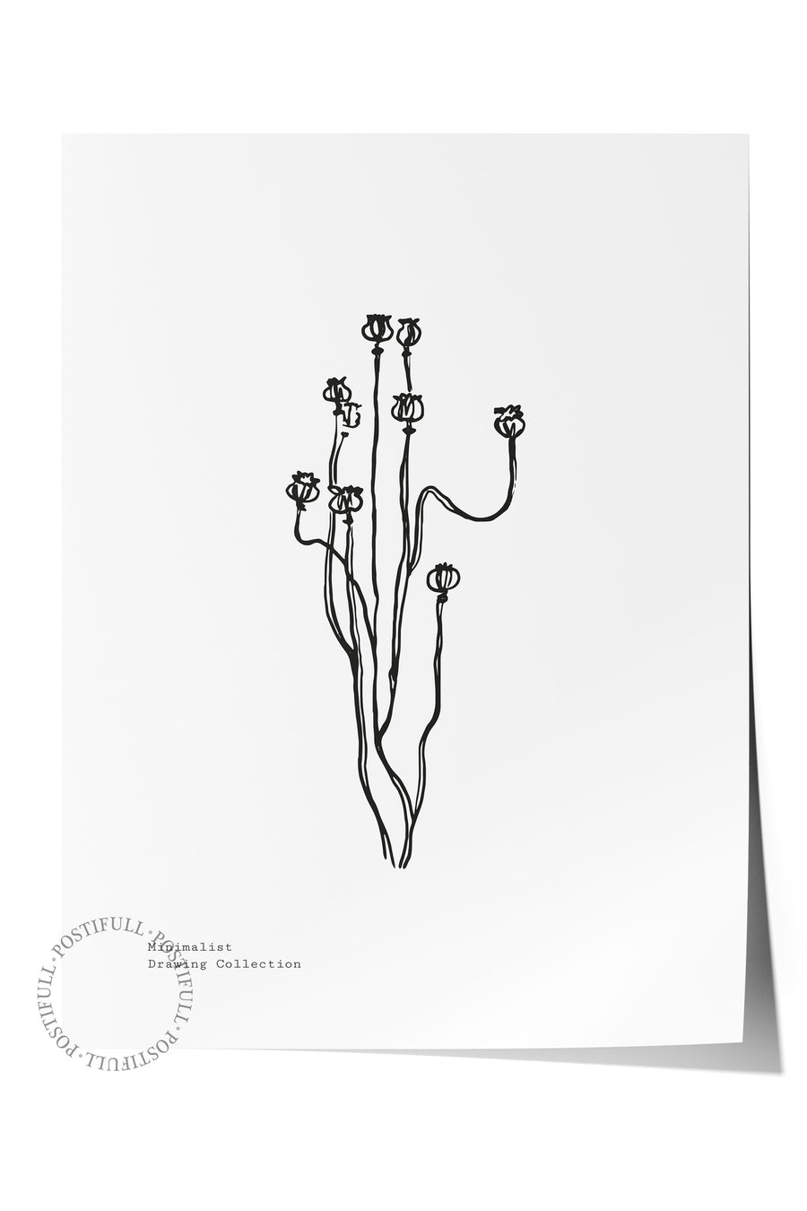 Farklı Tonlarda Minimalist Drawing Collection Bohem & Boho Çerçevesiz Poster